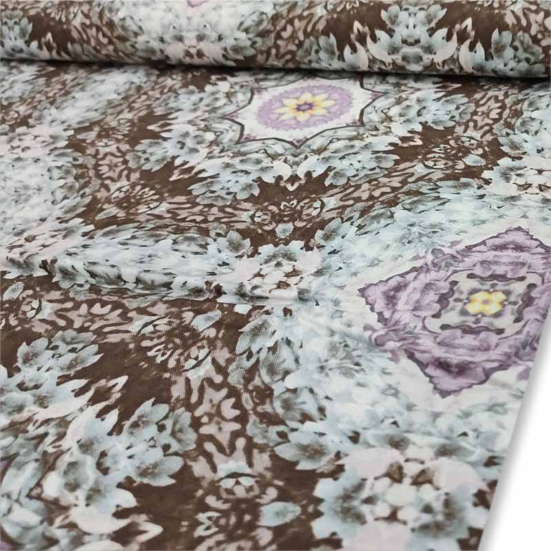 cotone-gutermann-al-metro-cerchi-astratti-marroni