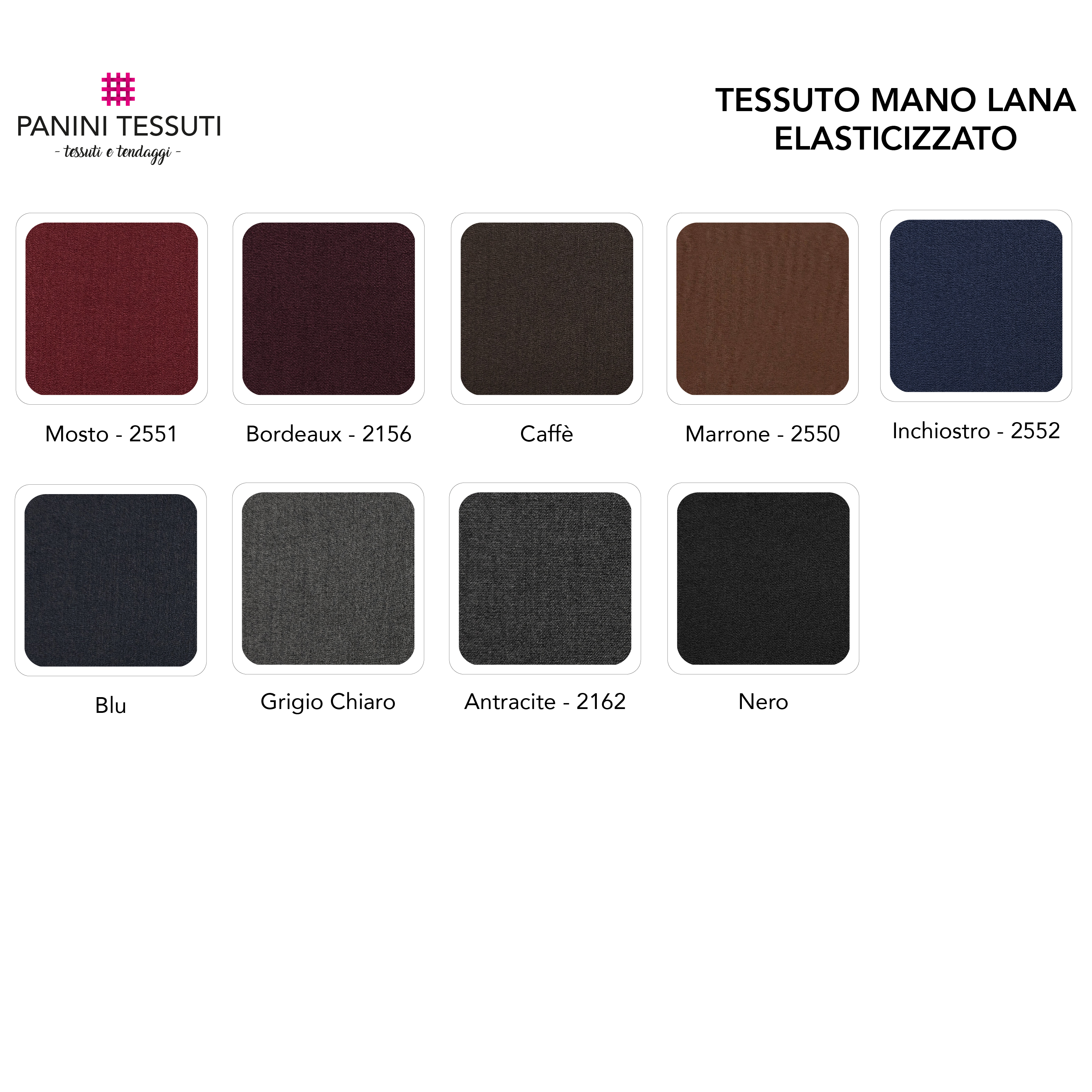 Tessuto Mano Lana Elasticizzato Image