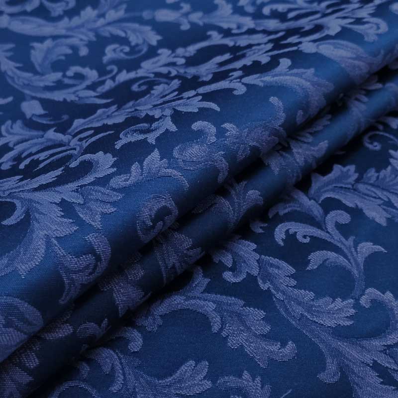 Damascato tessuto blu royal