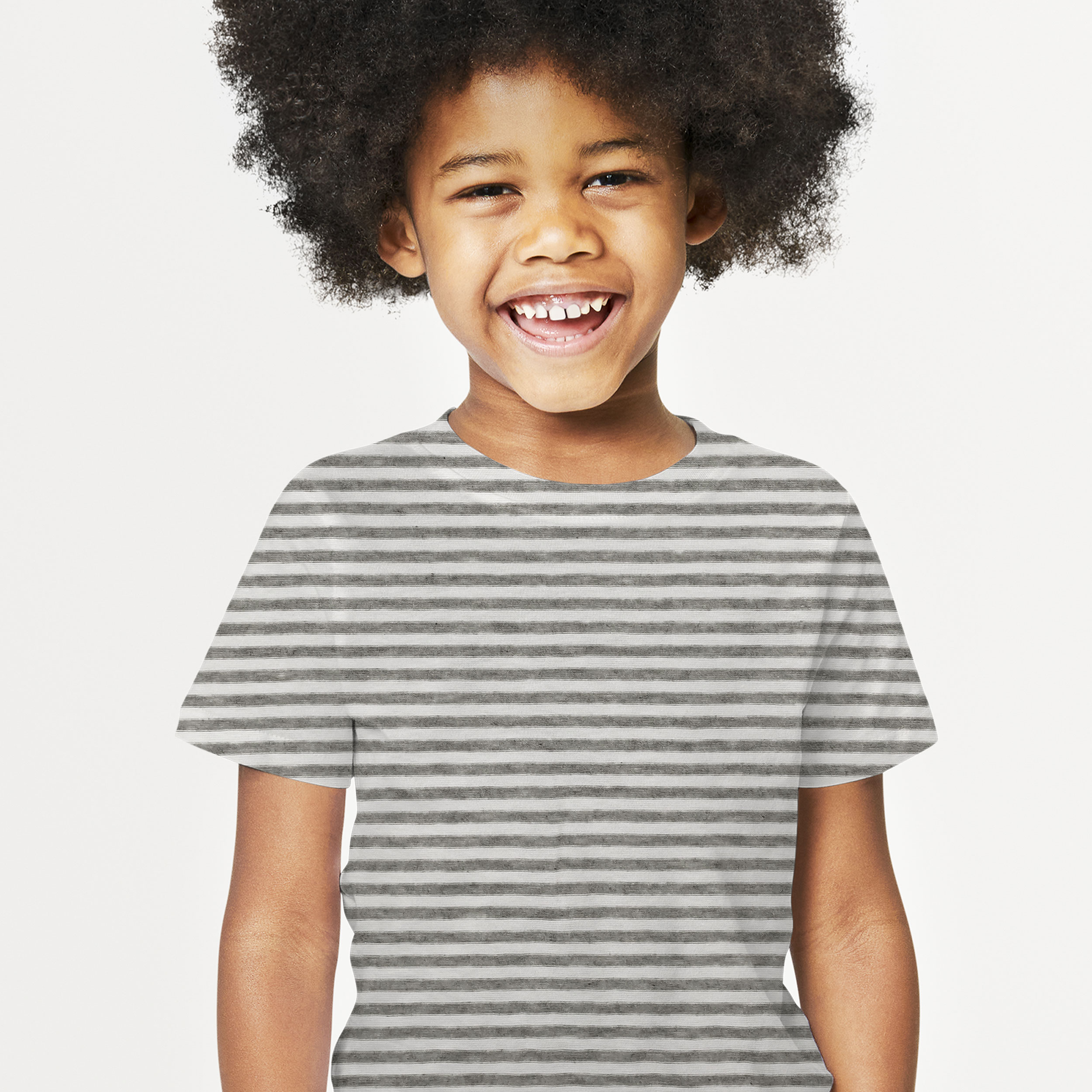 Camicia a righe da bambina con scritta ricamata sul taschino Camicia a righe da bambina con scritta ricamata sul taschino