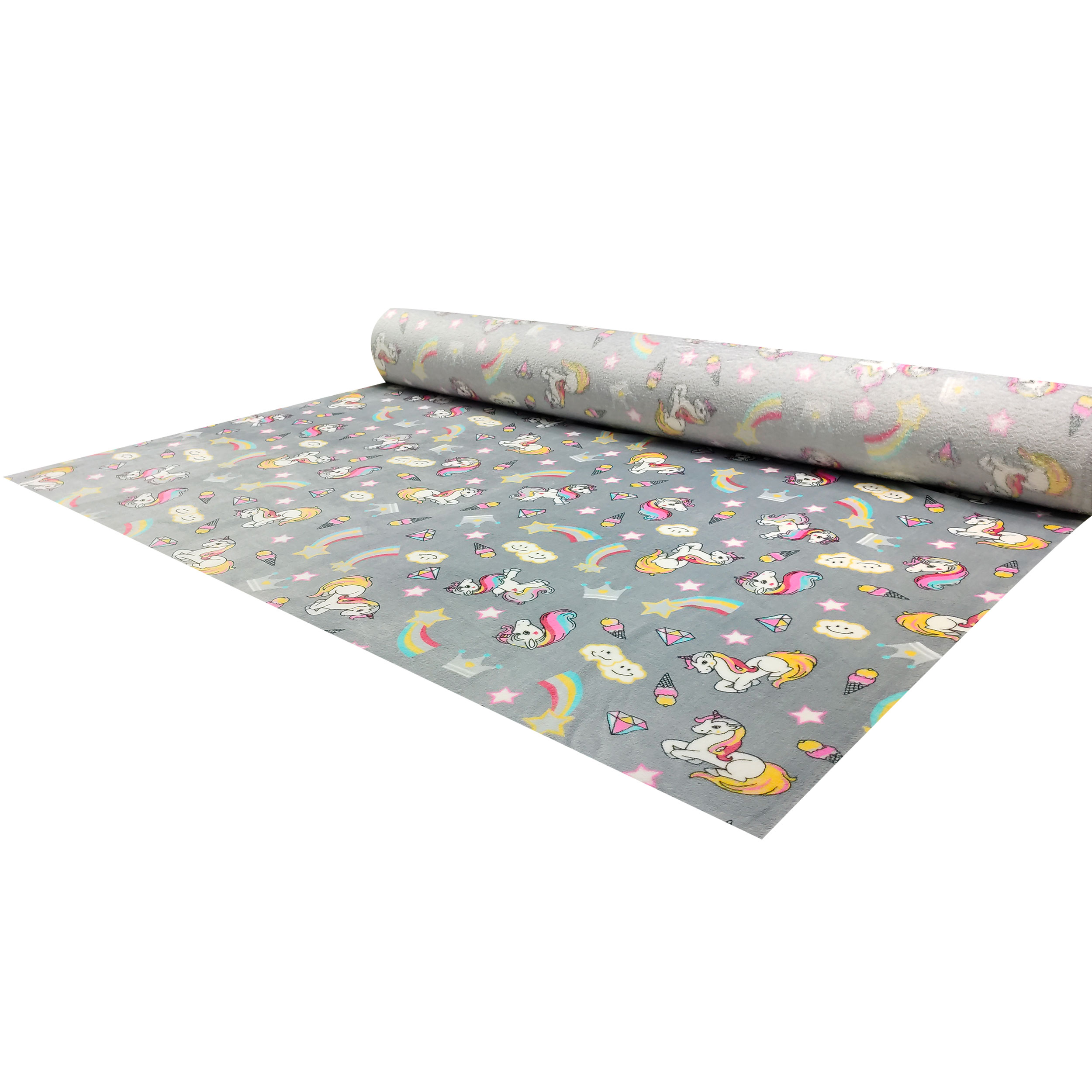 Pile Mano Cachemire Unicorni Sfondo Grigio Image