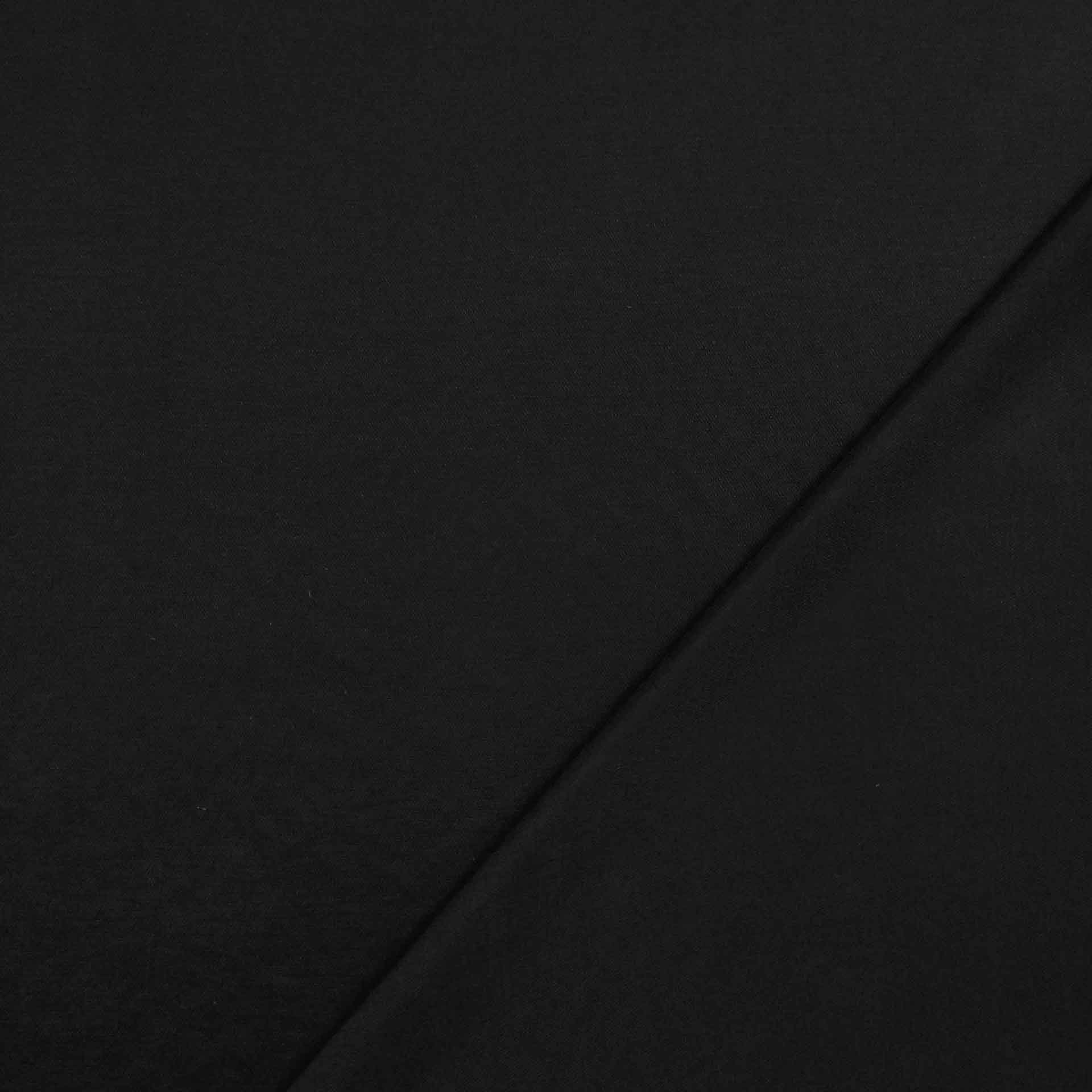 Tessuto jersey di viscosa linen nero