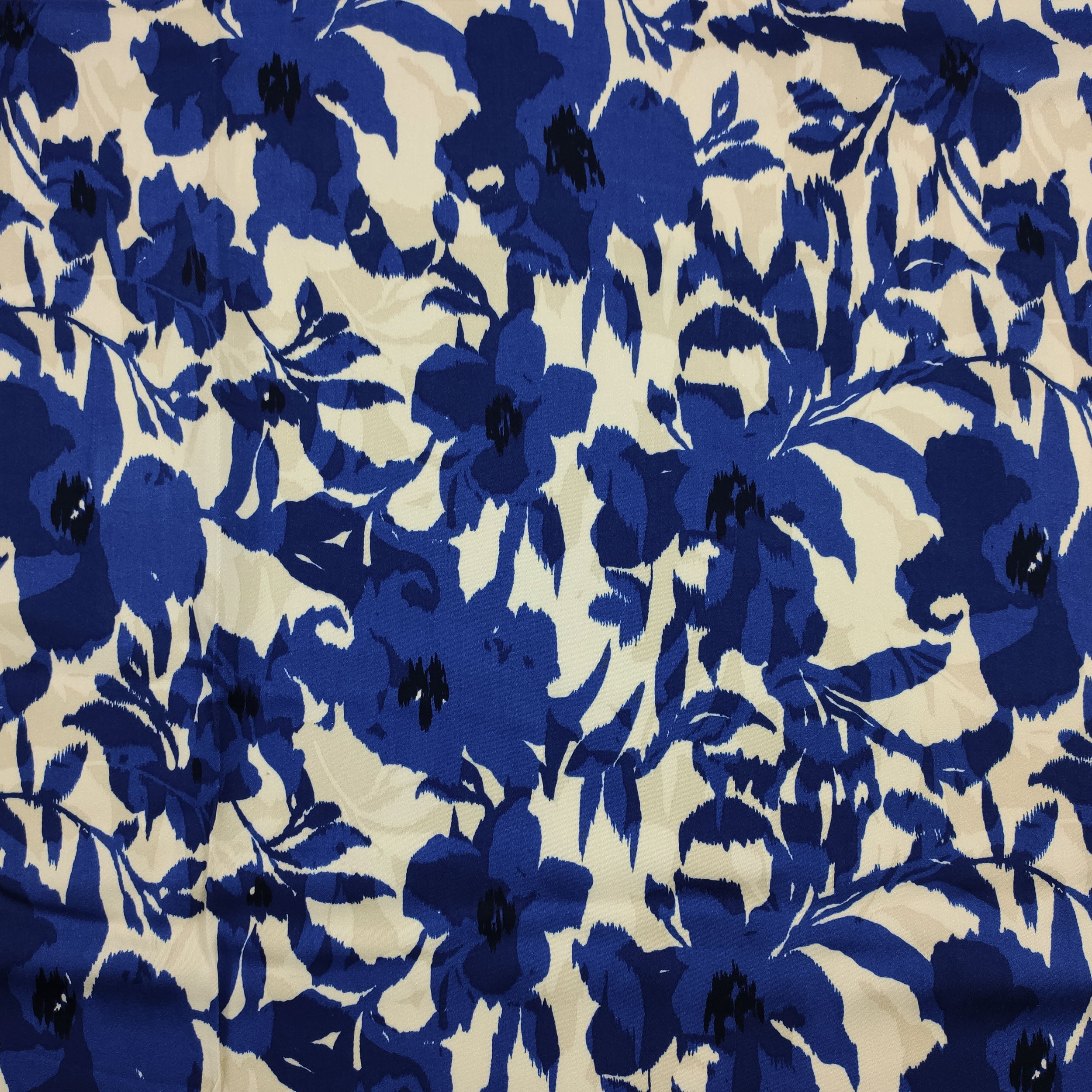 Viscosa Fantasia Floreale Blu
