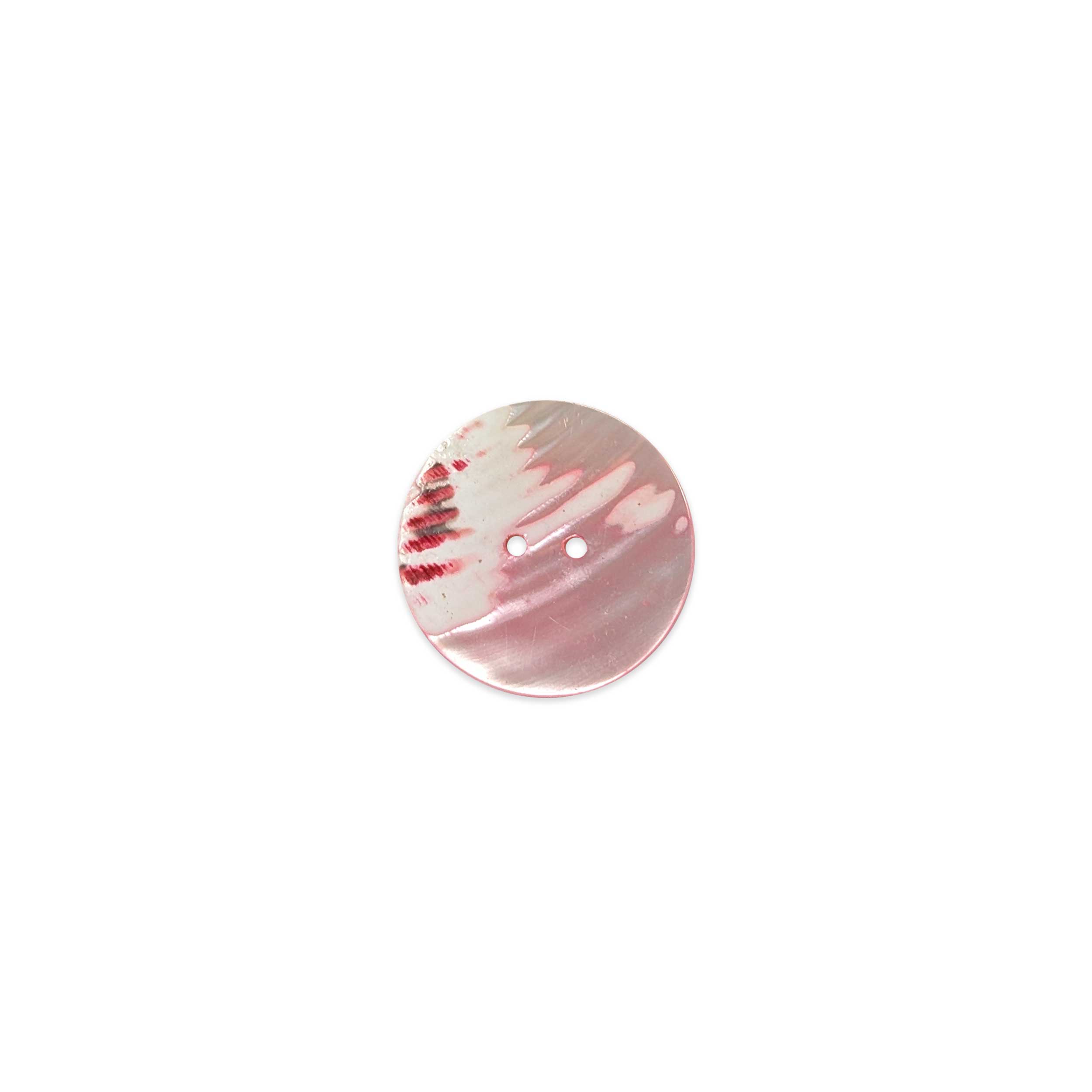 Bottone Madreperla 2 Fori Rosa Lin 40 Image