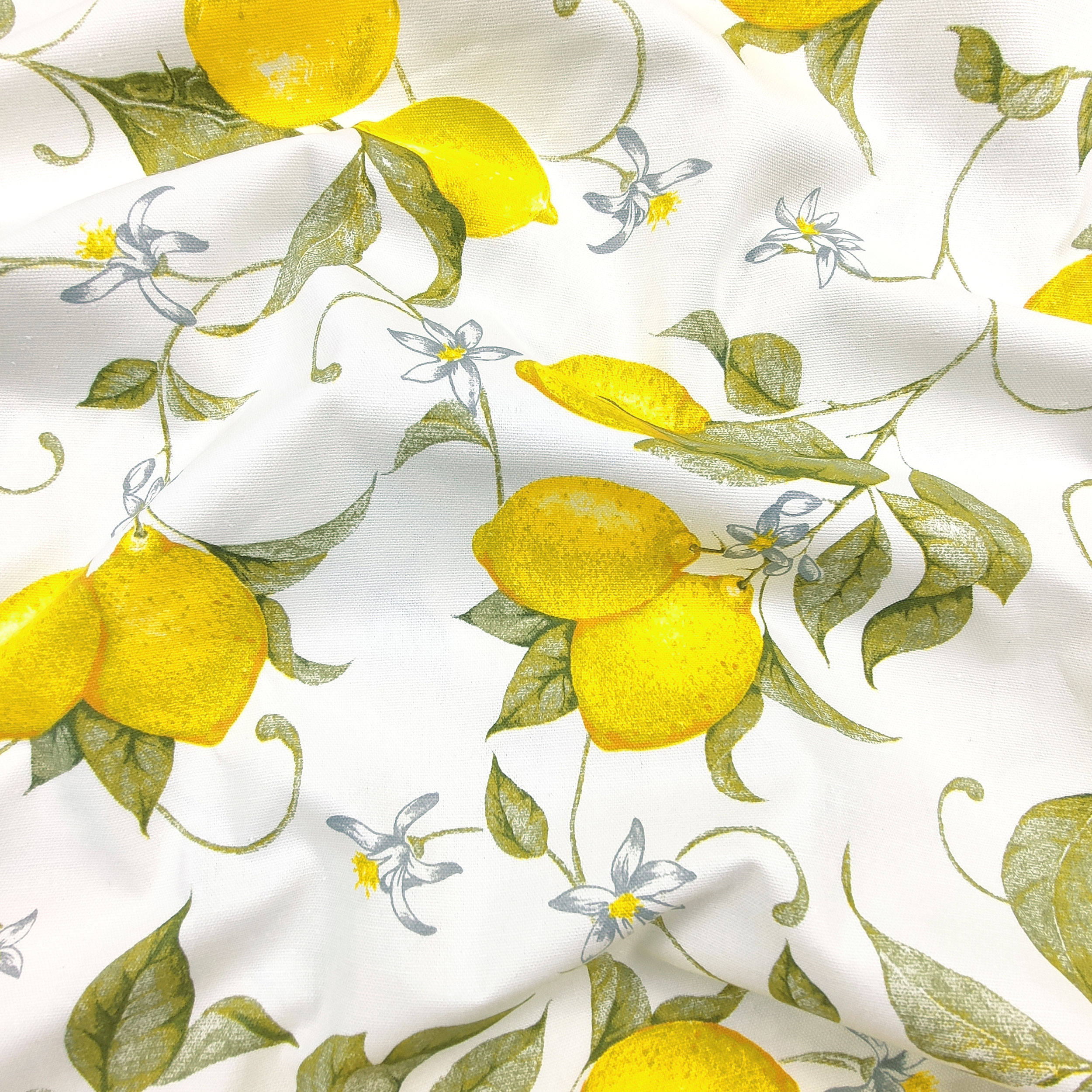 Tessuto per Tovaglia Limoni e Fiori