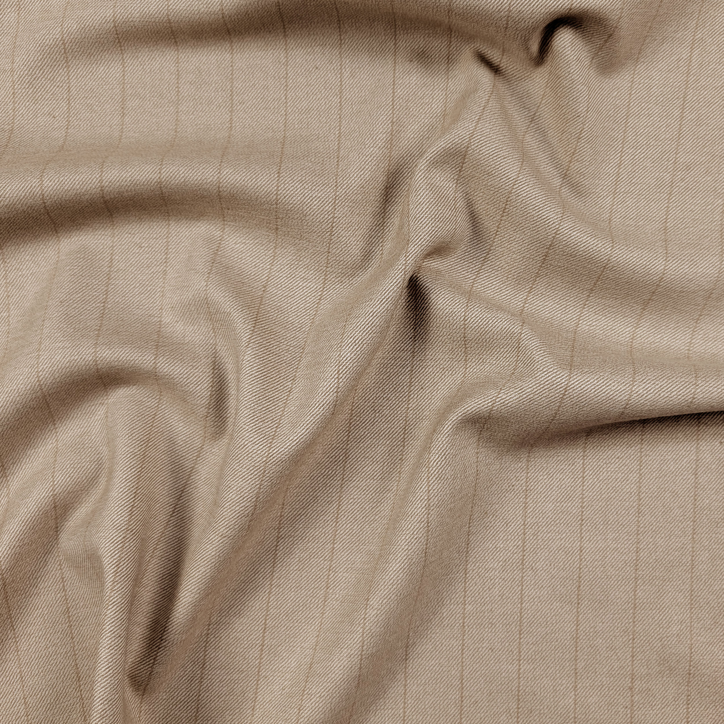 Viscosa Elastica Beige Righe Sottili Image