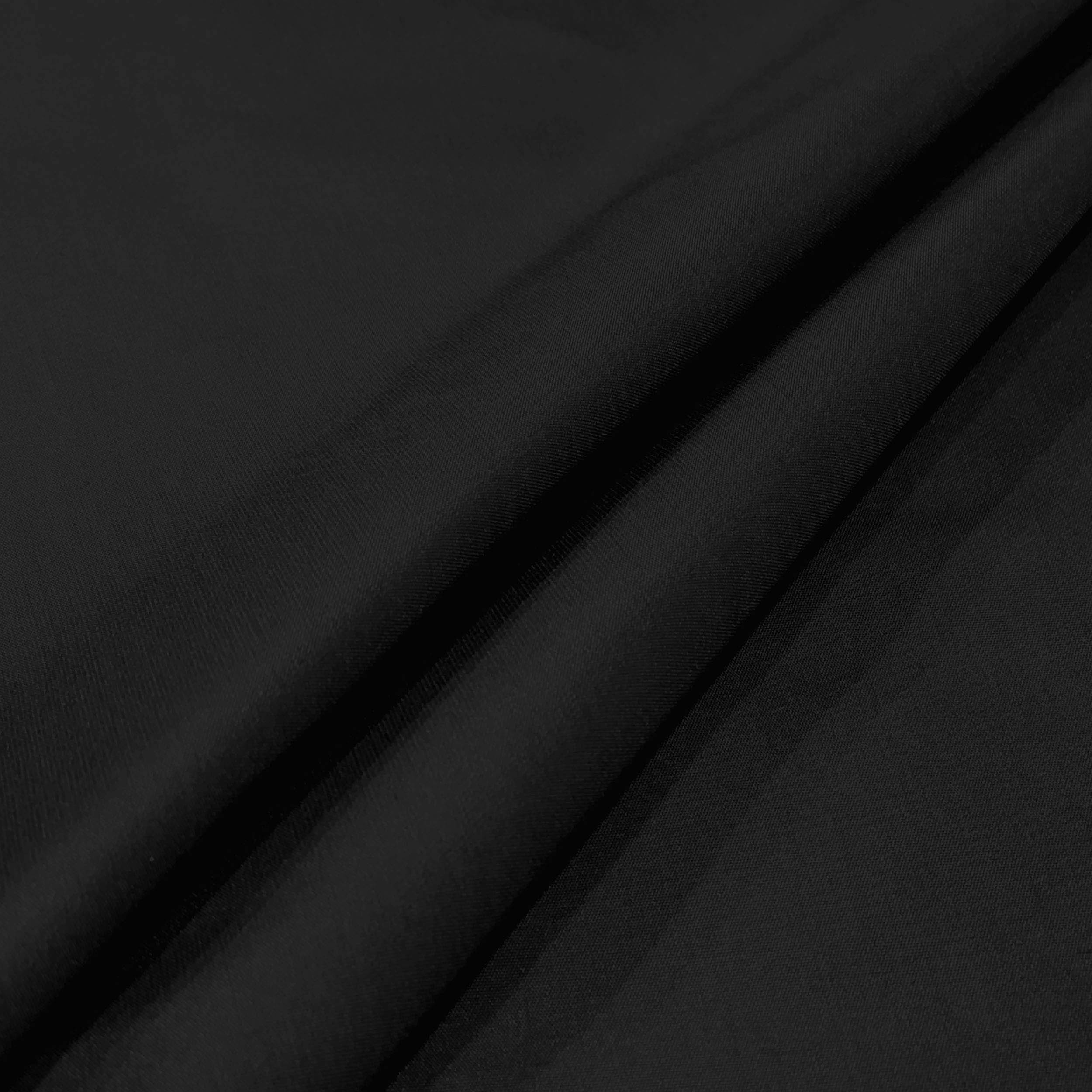 Ritaglio Taffetà Liscio Nero 100x150 cm Image