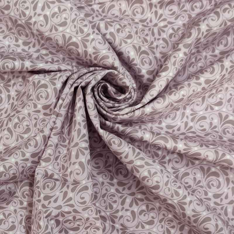 Gutermann rosa con fantasia tortora