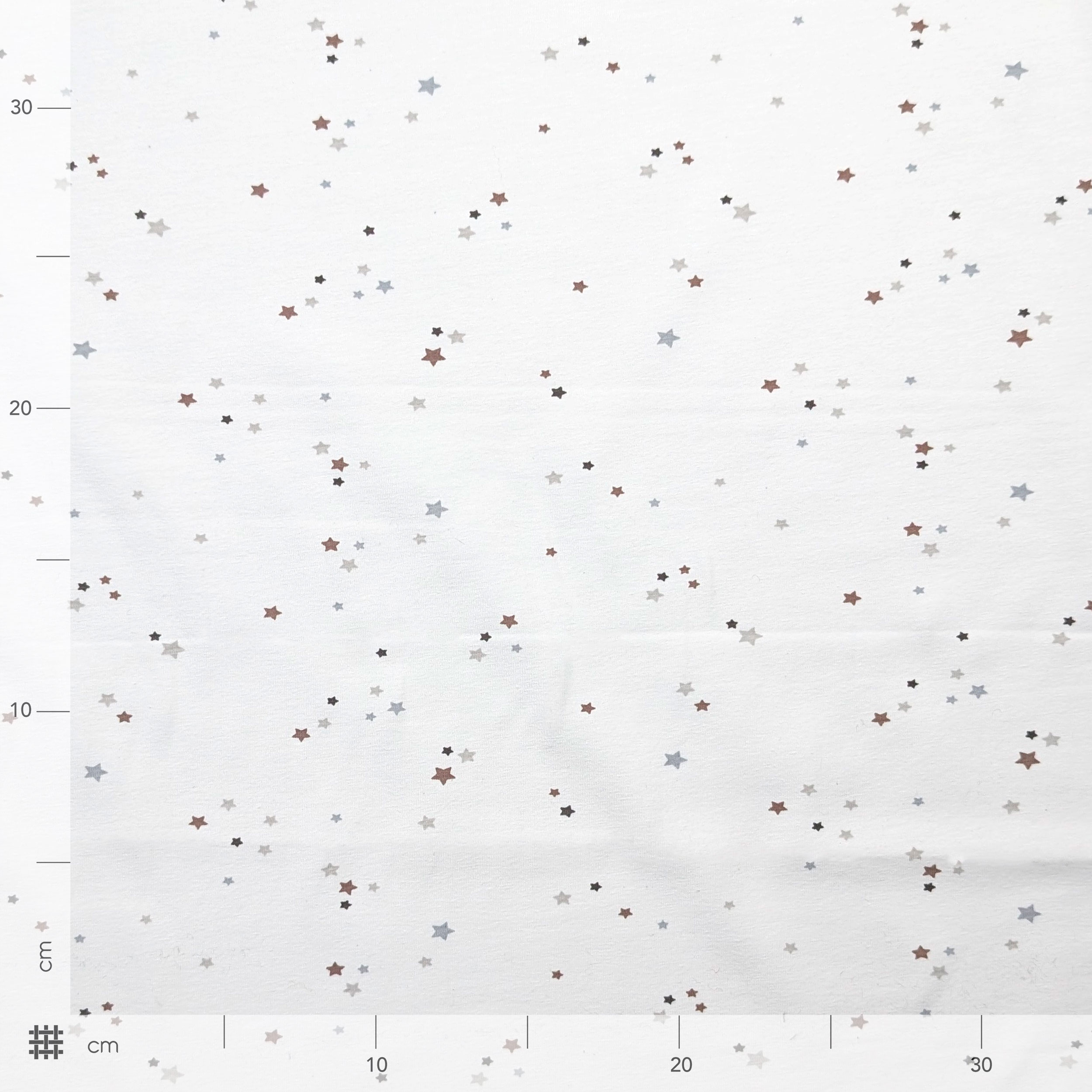 Jersey Cotone Bianco Stelline Image