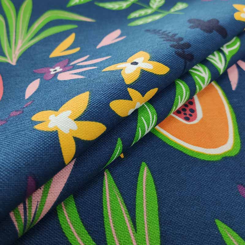 Tessuto arredo misto cotone frutti della passione