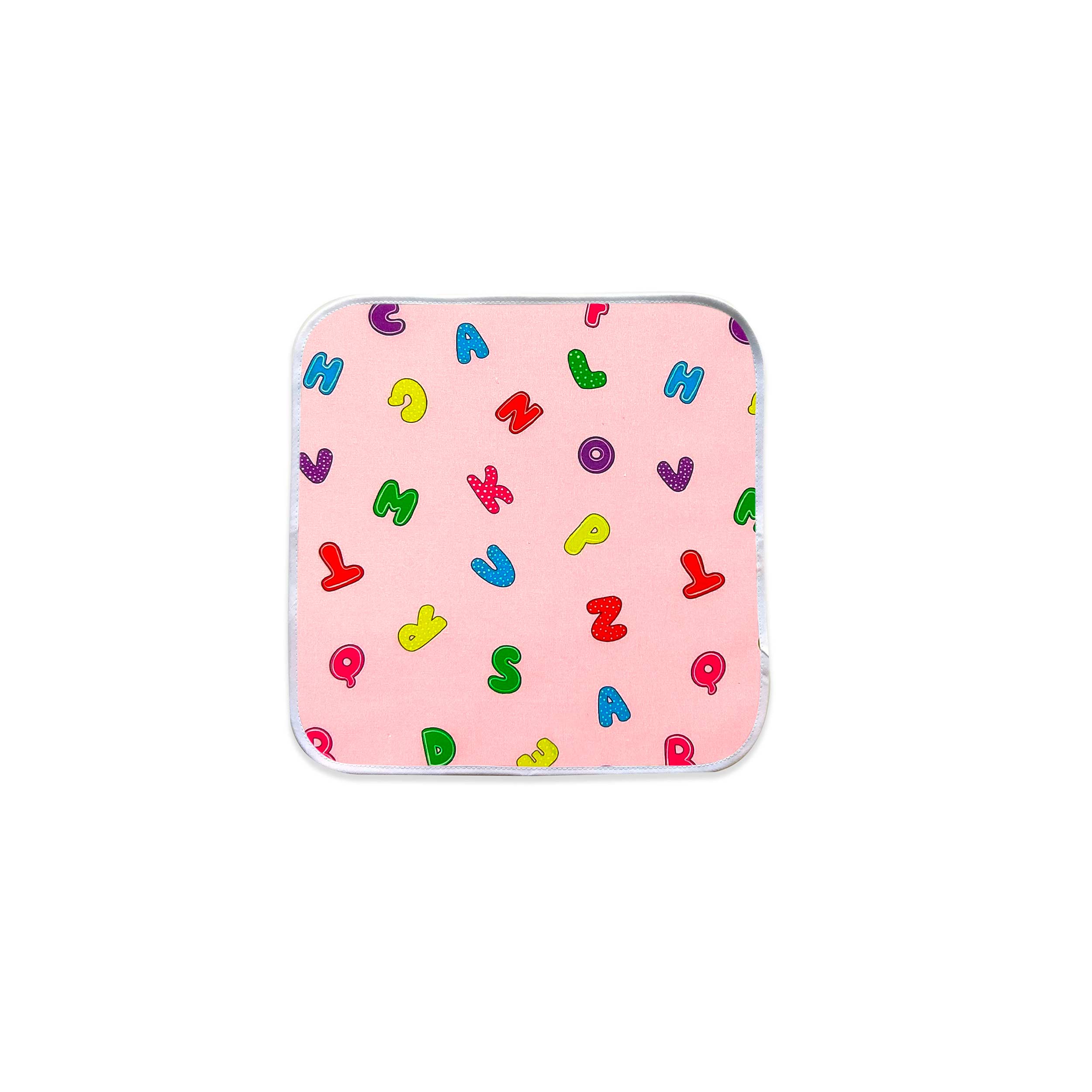 Coordinato Asilo Alfabeto Sfondo Rosa