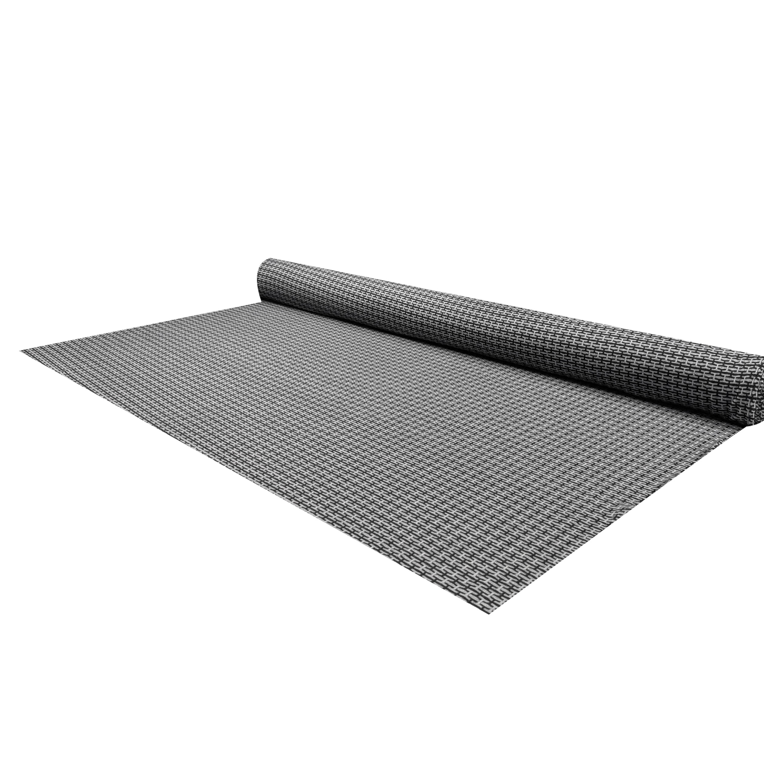Jacquard Elasticizzato Geometria Intrecciata Grigio e Nero  Image