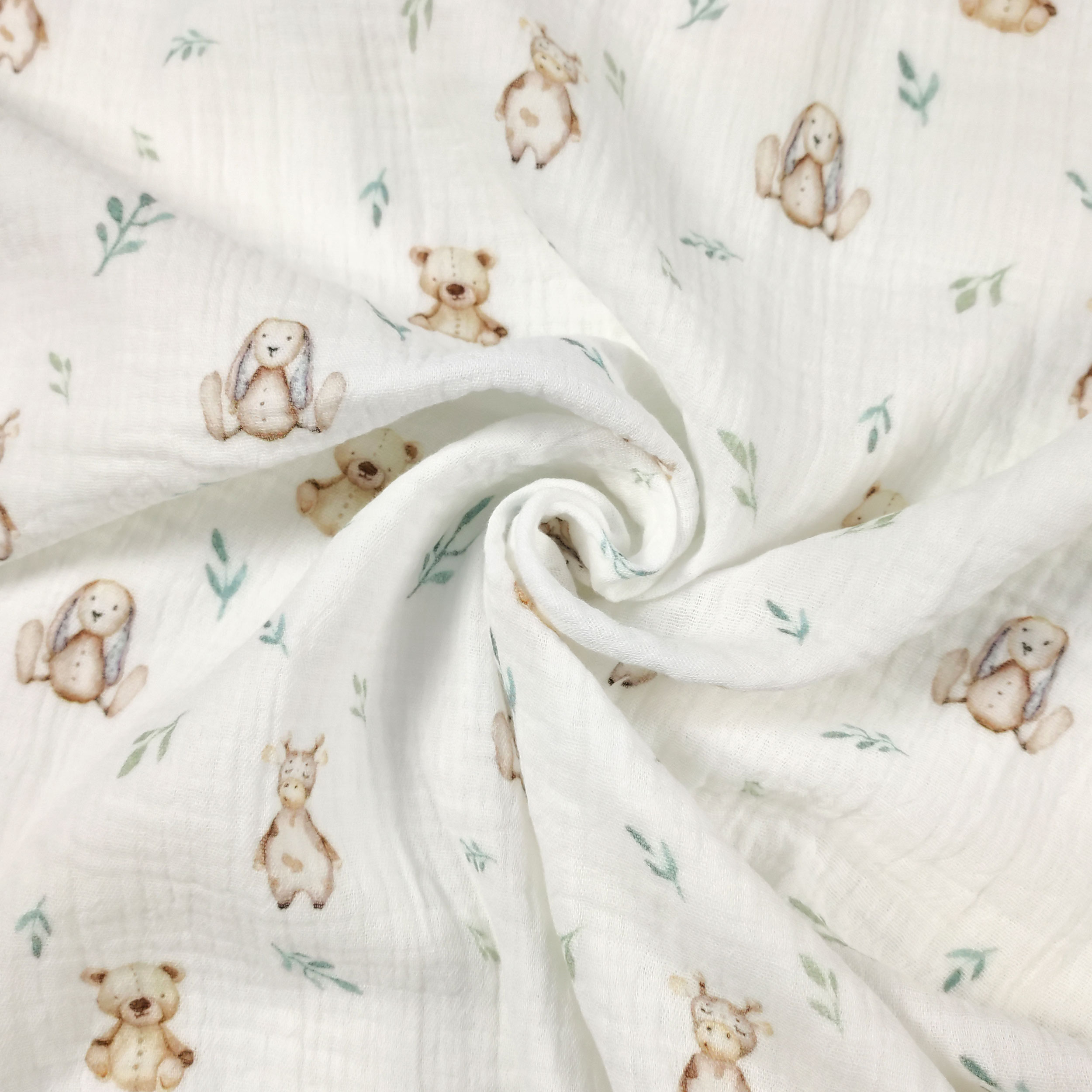 Dudu N Girlie Quadrati In Mussola 100% Cotone 70x70 Cm – Bianco/Crema, Morbidissimi E Assorbenti Per Neonati