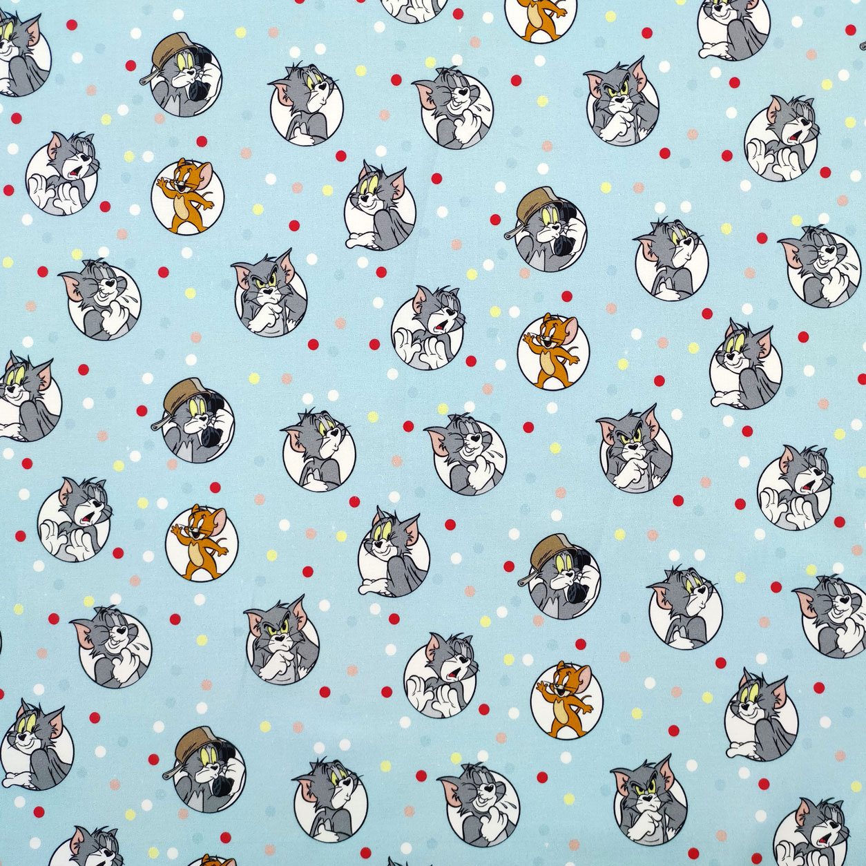 tessuto-di-cotone-tom-e-jerry-pois-colorati