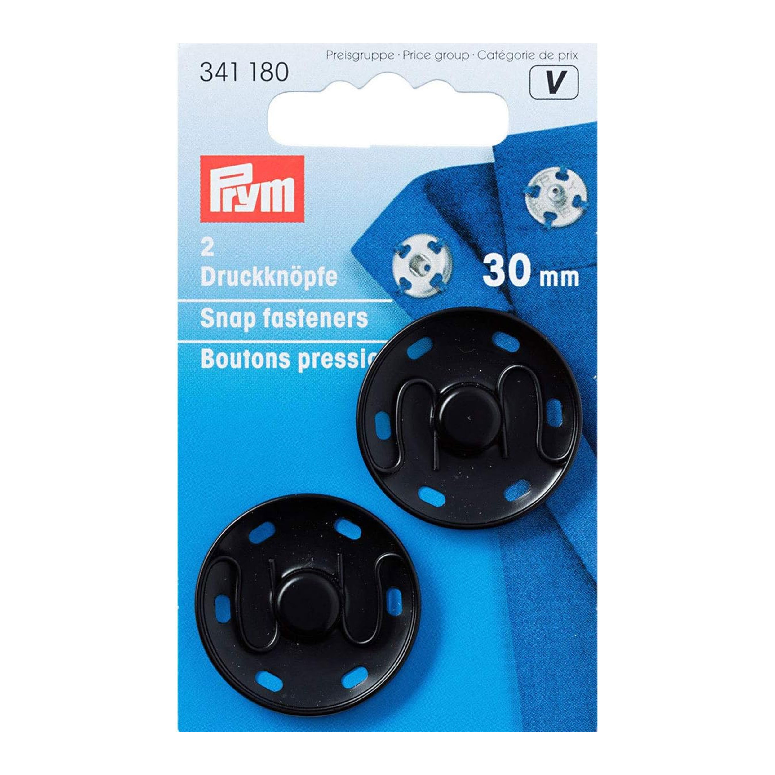 Bottoni Prym Automatici 30 mm Nero