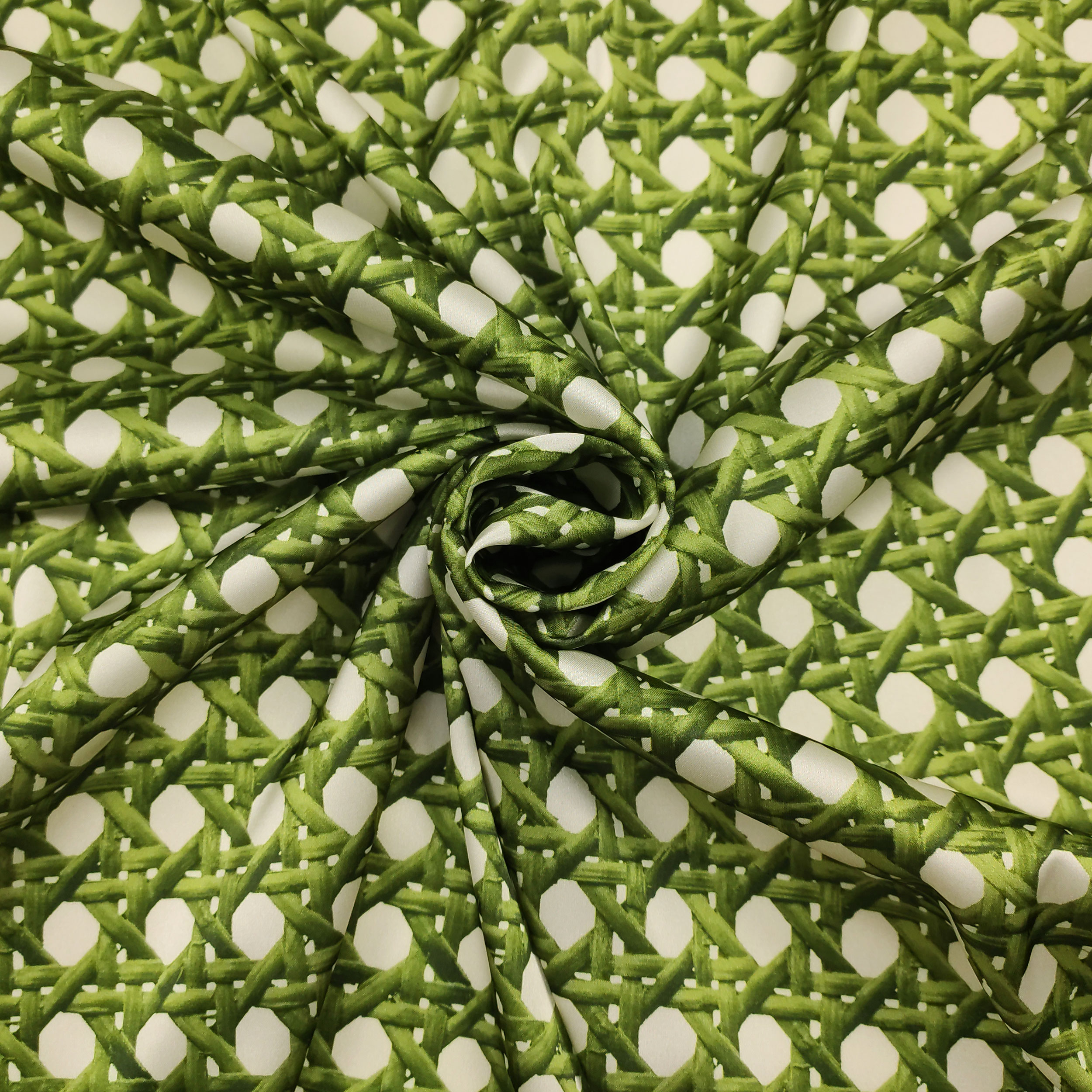Rasetto Elasticizzato Setato Intreccio Verde