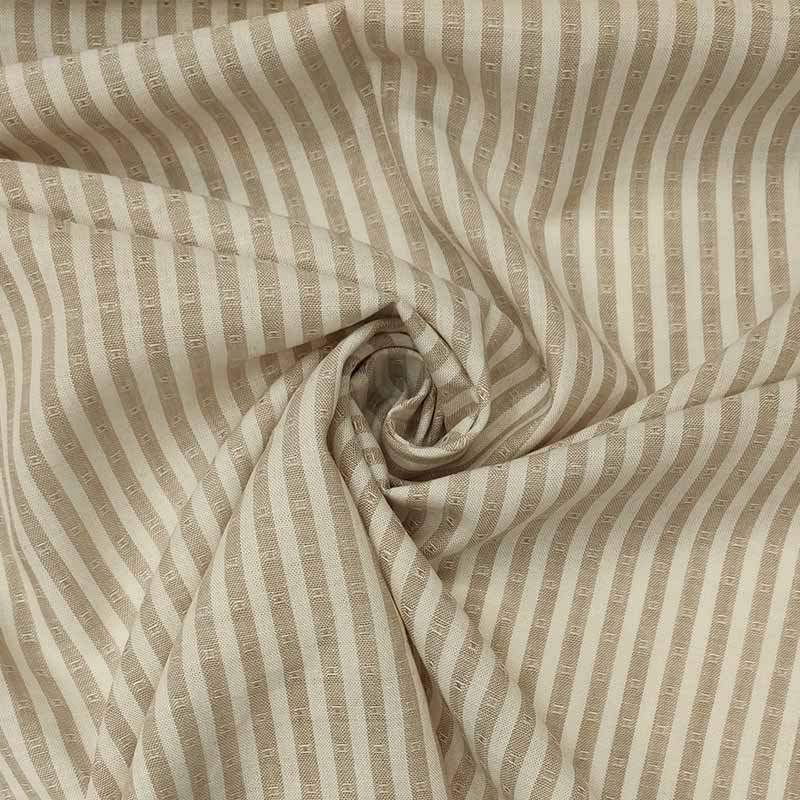 Lino grezzo mille righe beige