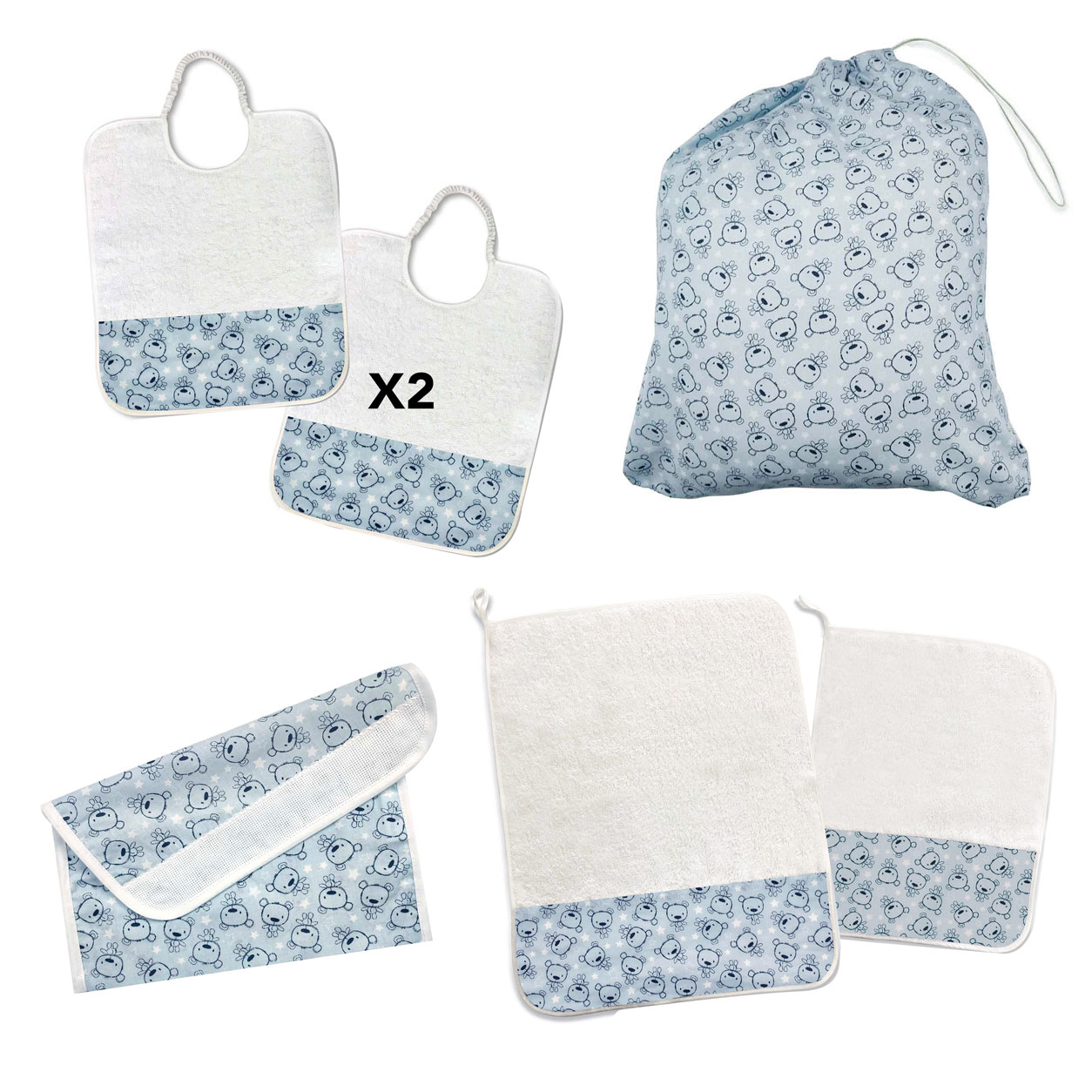 set-asilo-sacchetto-asciugamani-bavaglini