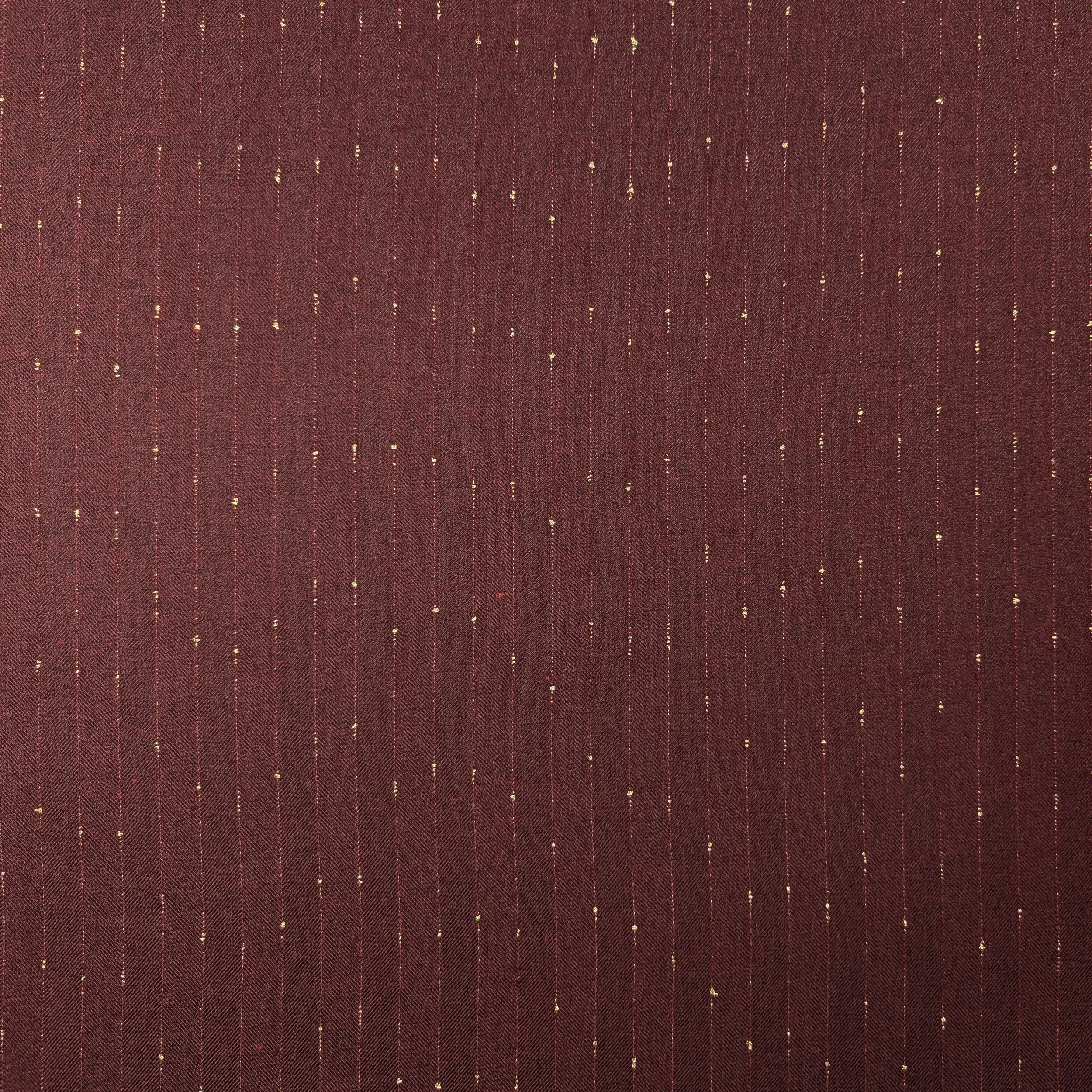 Tessuto Gessato Lurex Bordeaux Image