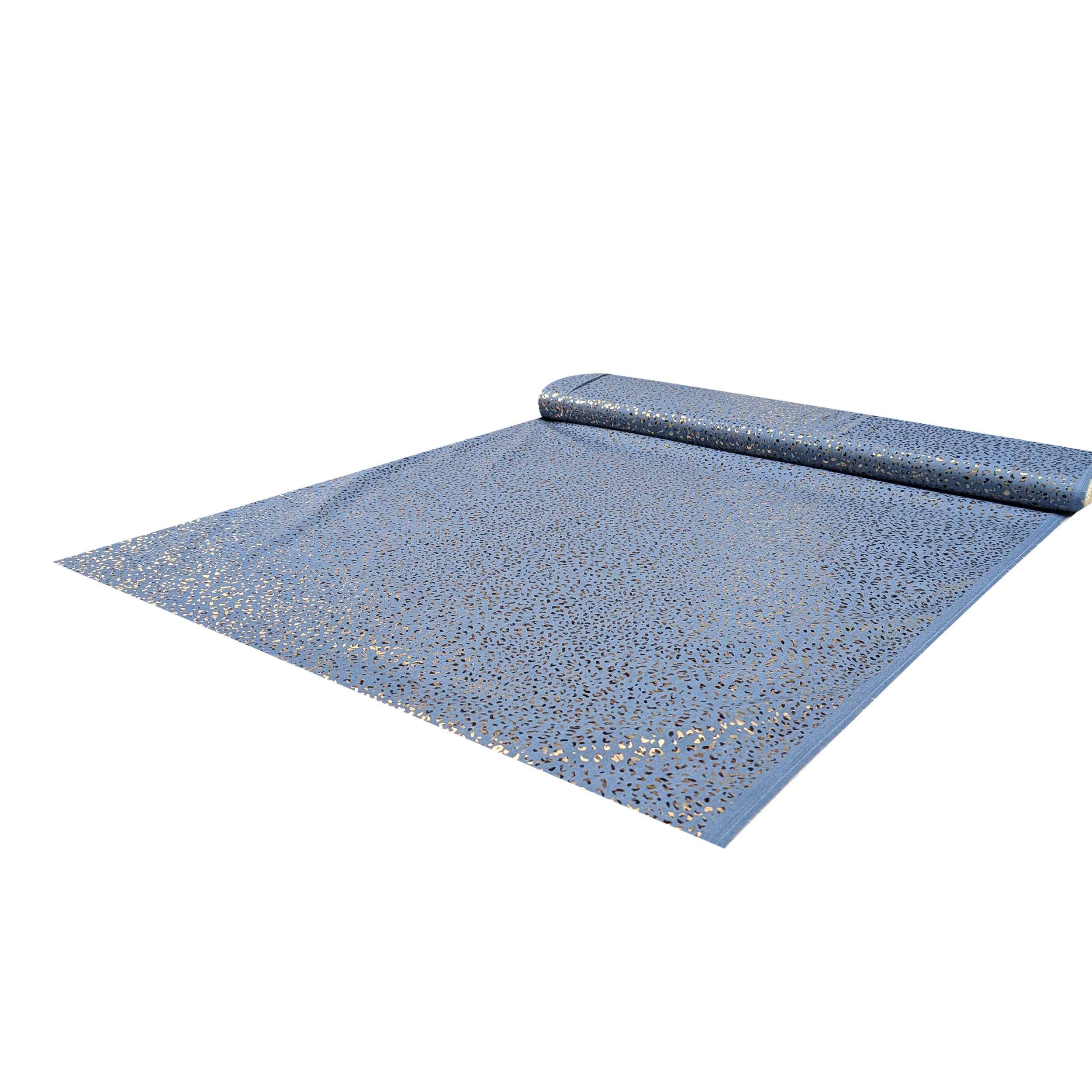 Jeans di Cotone Leopardato Oro Image