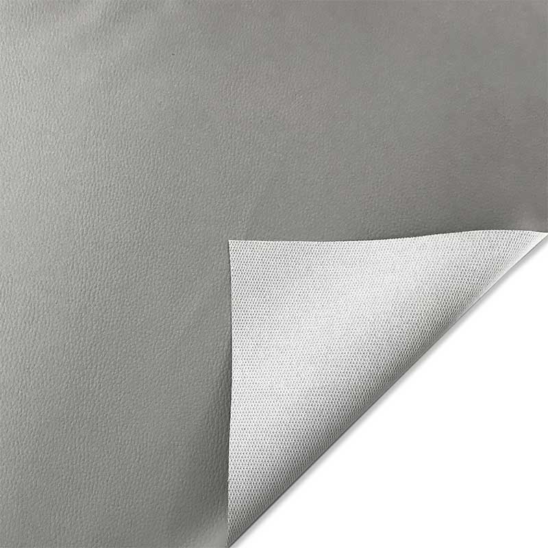 Ritaglio Finta Pelle Morbida Grigio Chiaro 150x140 cm Image