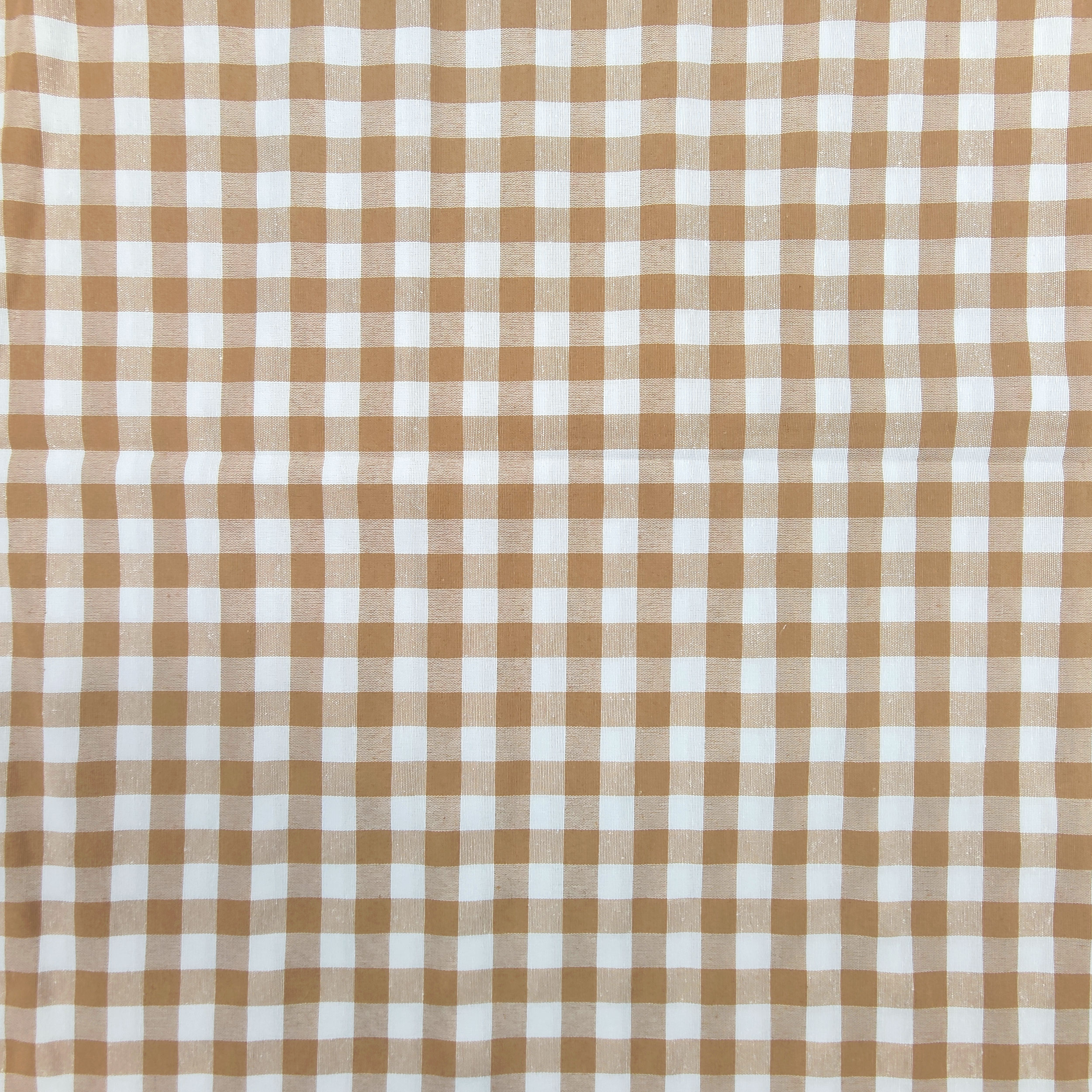 Tovaglia Confezionata Quadretti Biscotto 140x140 cm Image
