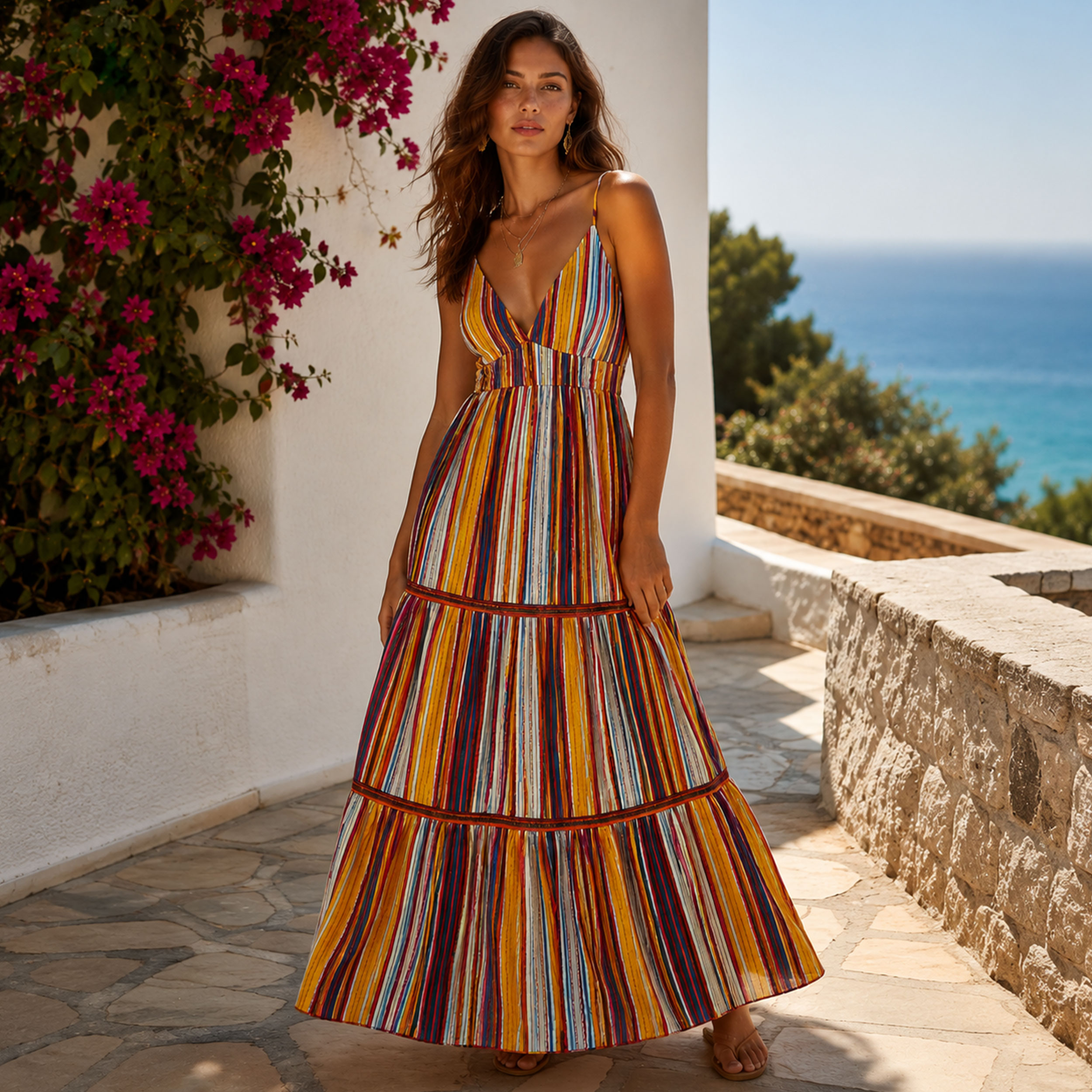 Lino Alta Moda Naturale Righe Image