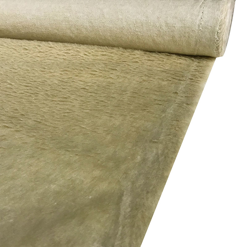 Tessuto Pelliccia Economica Pelo Corto  Beige 