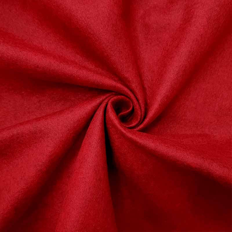 Feltro e pannolenci rosso scuro melange