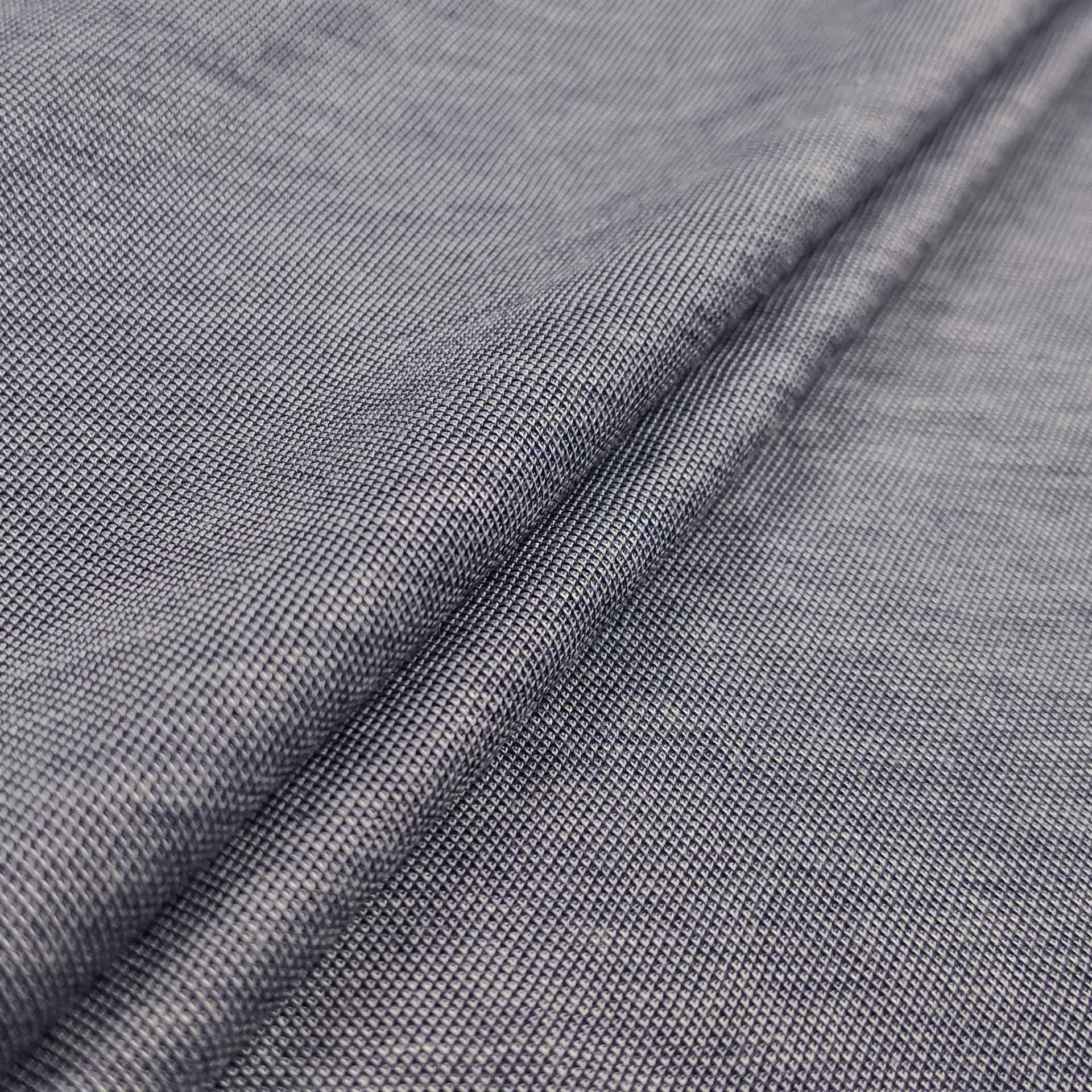Jersey tessuto linen azzurro melange