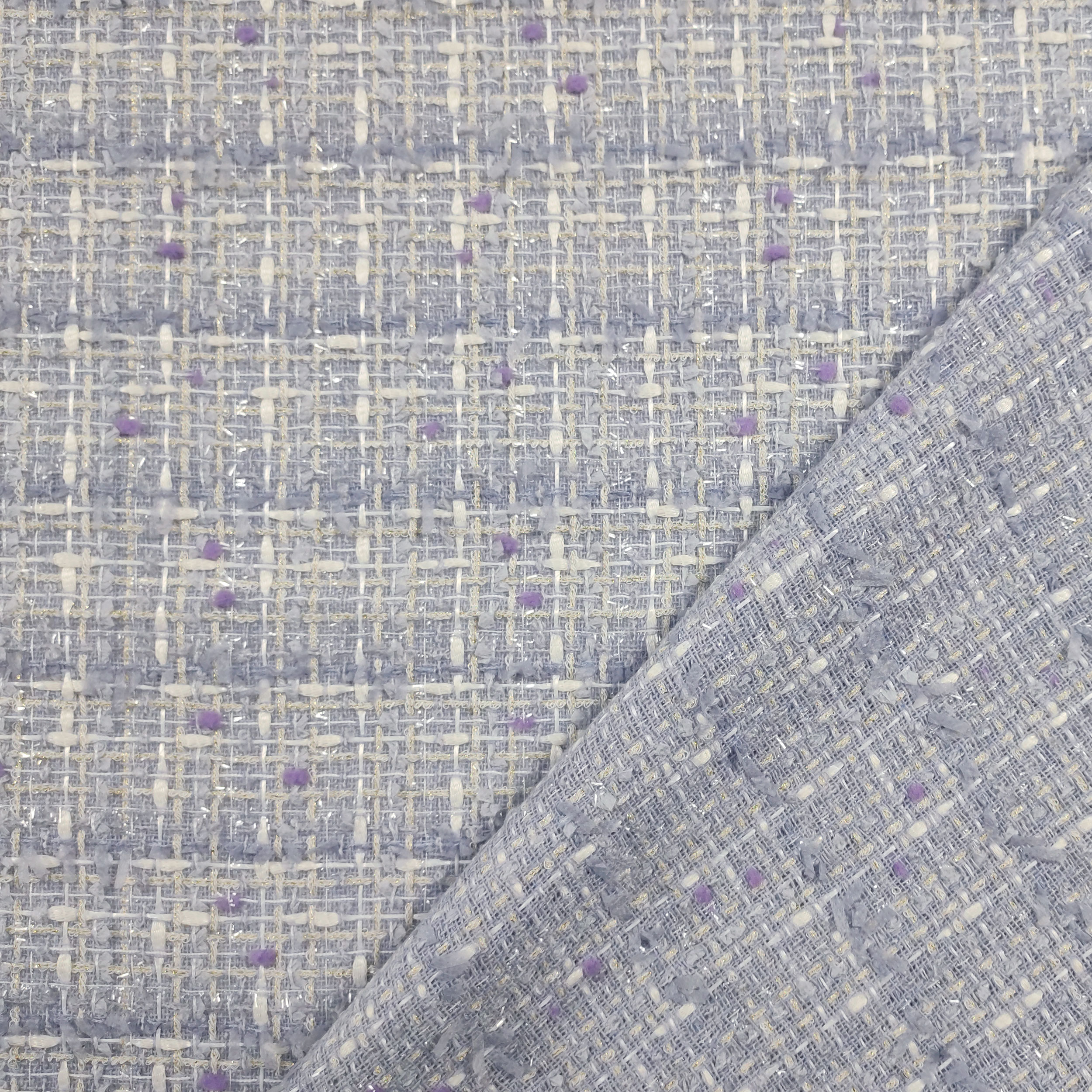 Tessuto Jacquard Moda Lilla Image