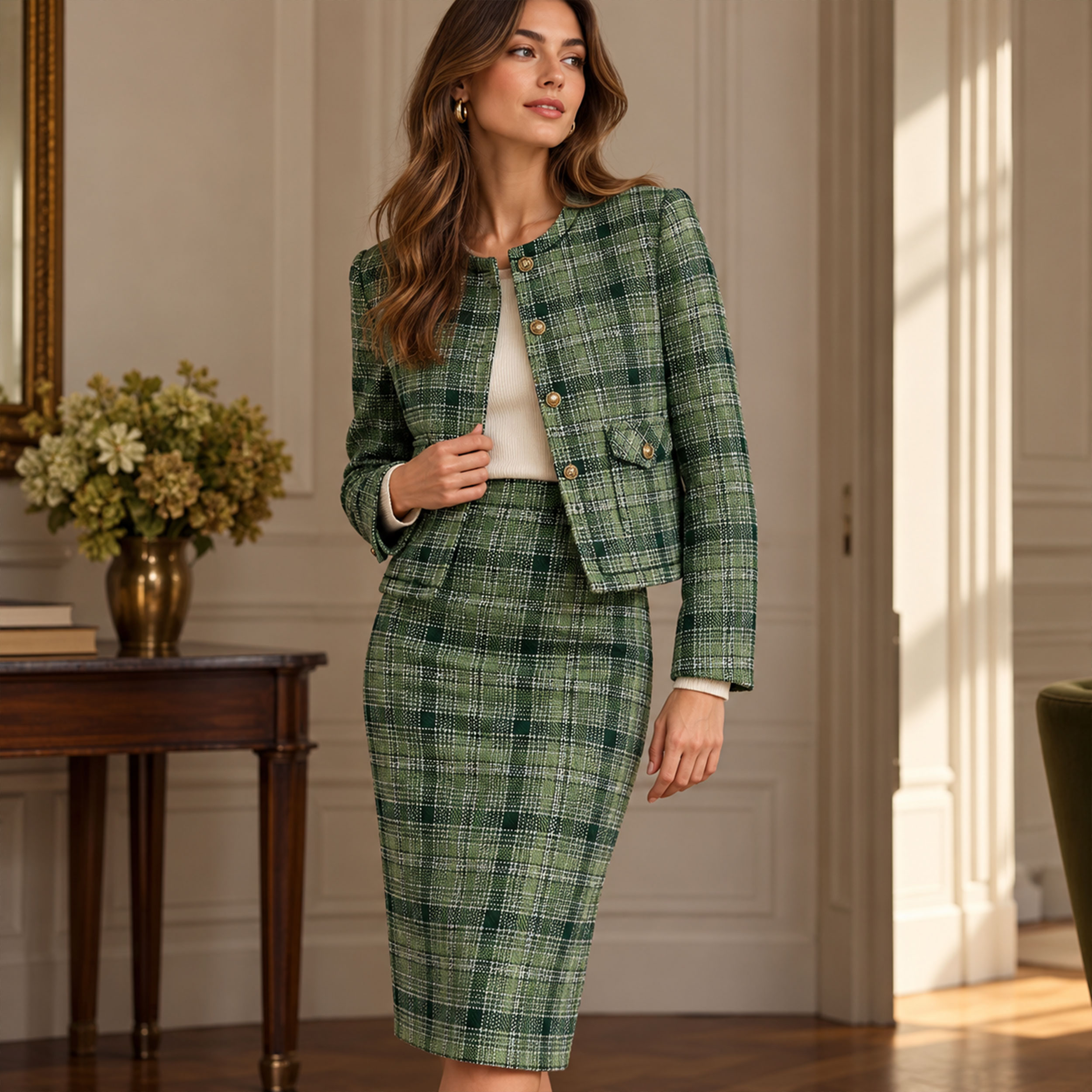 Tartan Jacquard Verde Image