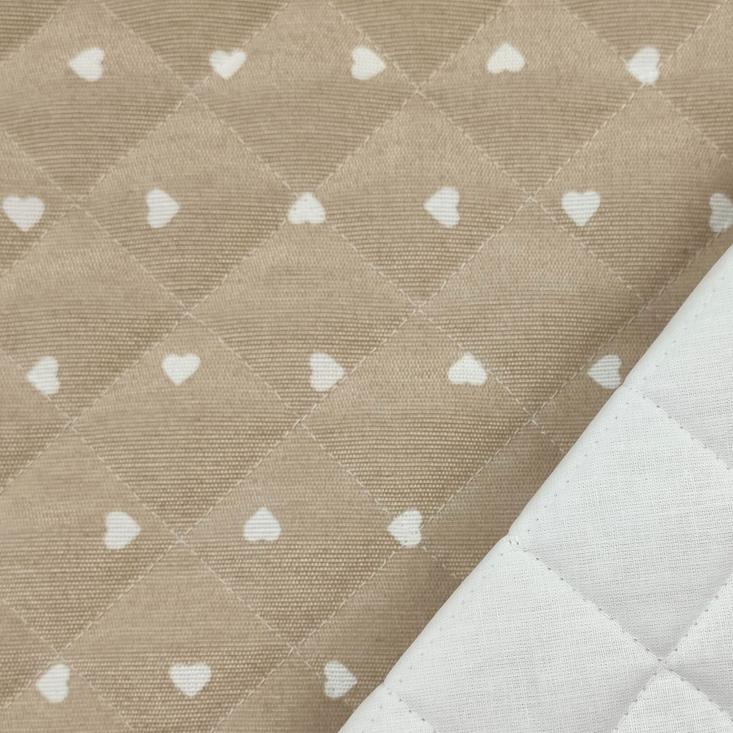 COPRILETTO Trapuntato ART CUORE TIROLESE Beige 1 PIAZZA E MEZZA | Leroy Merlin - Foto 5