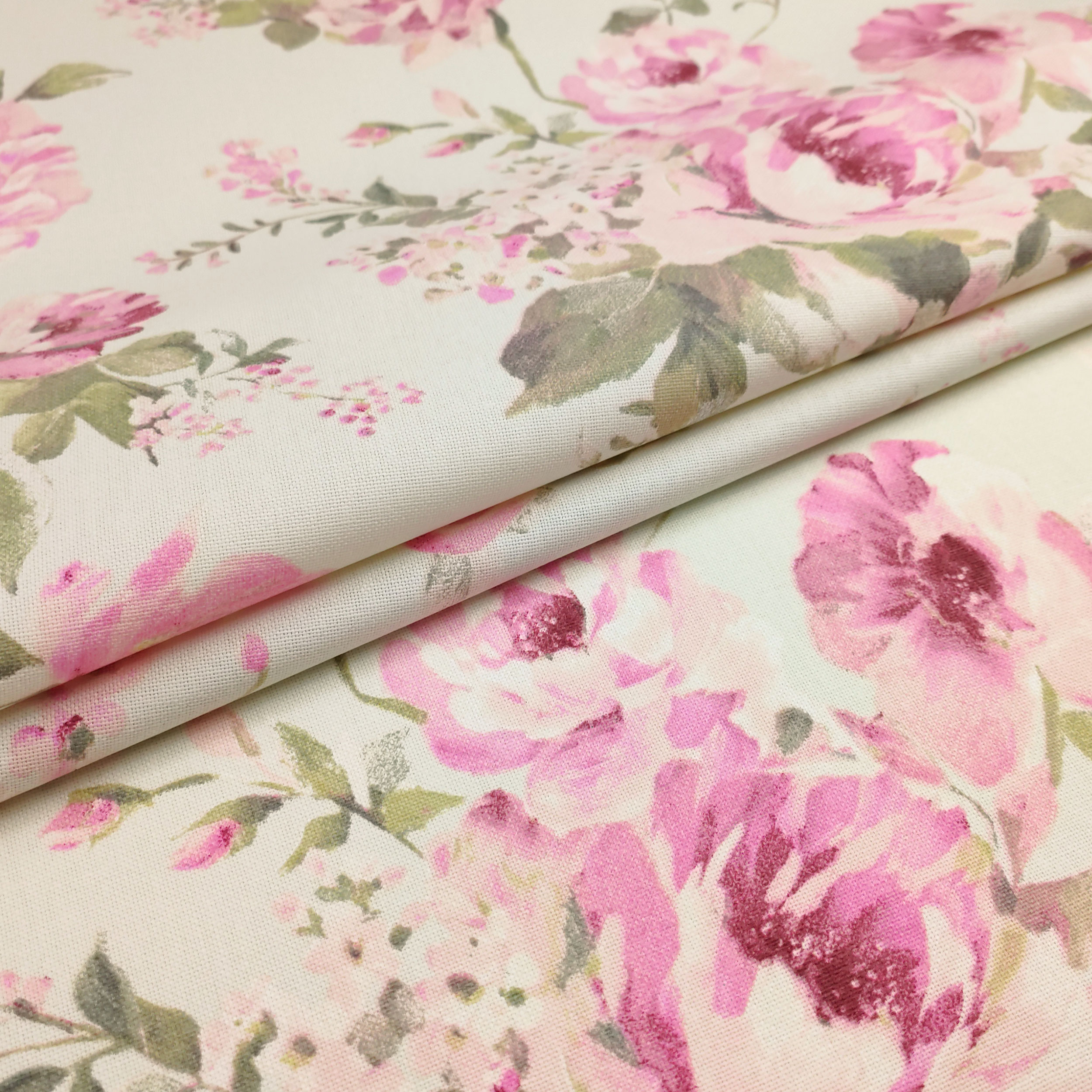 Tessuto Panama Rose Vintage