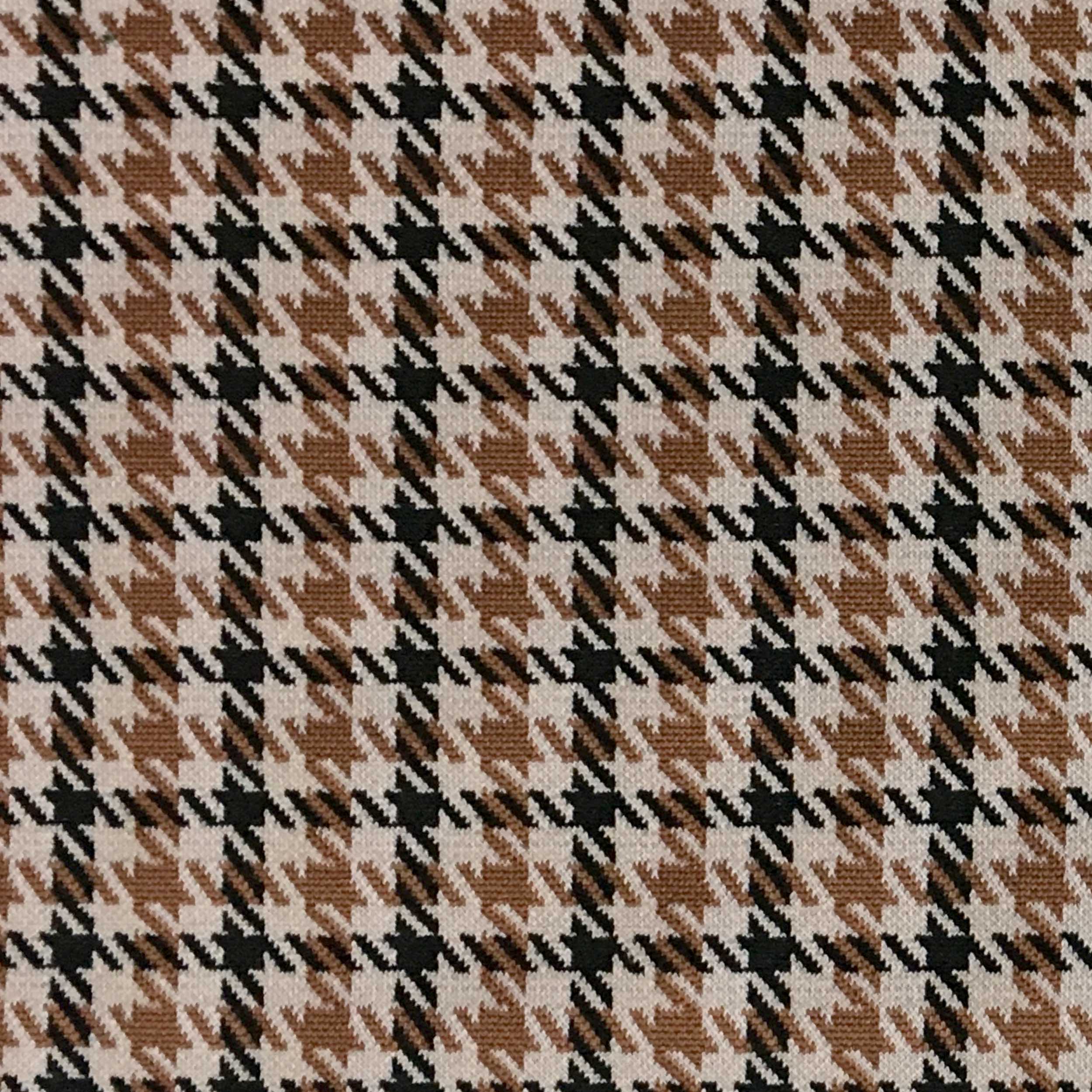 Punto Milano Stretch Invernale Pied De Poule Marrone