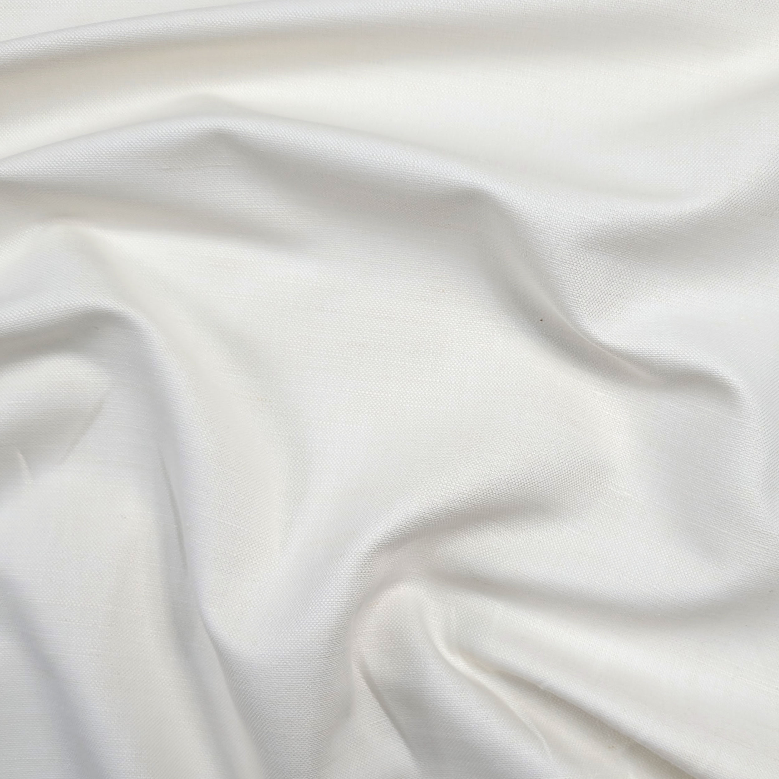Tessuto Puro Lino Bianco Italia Image