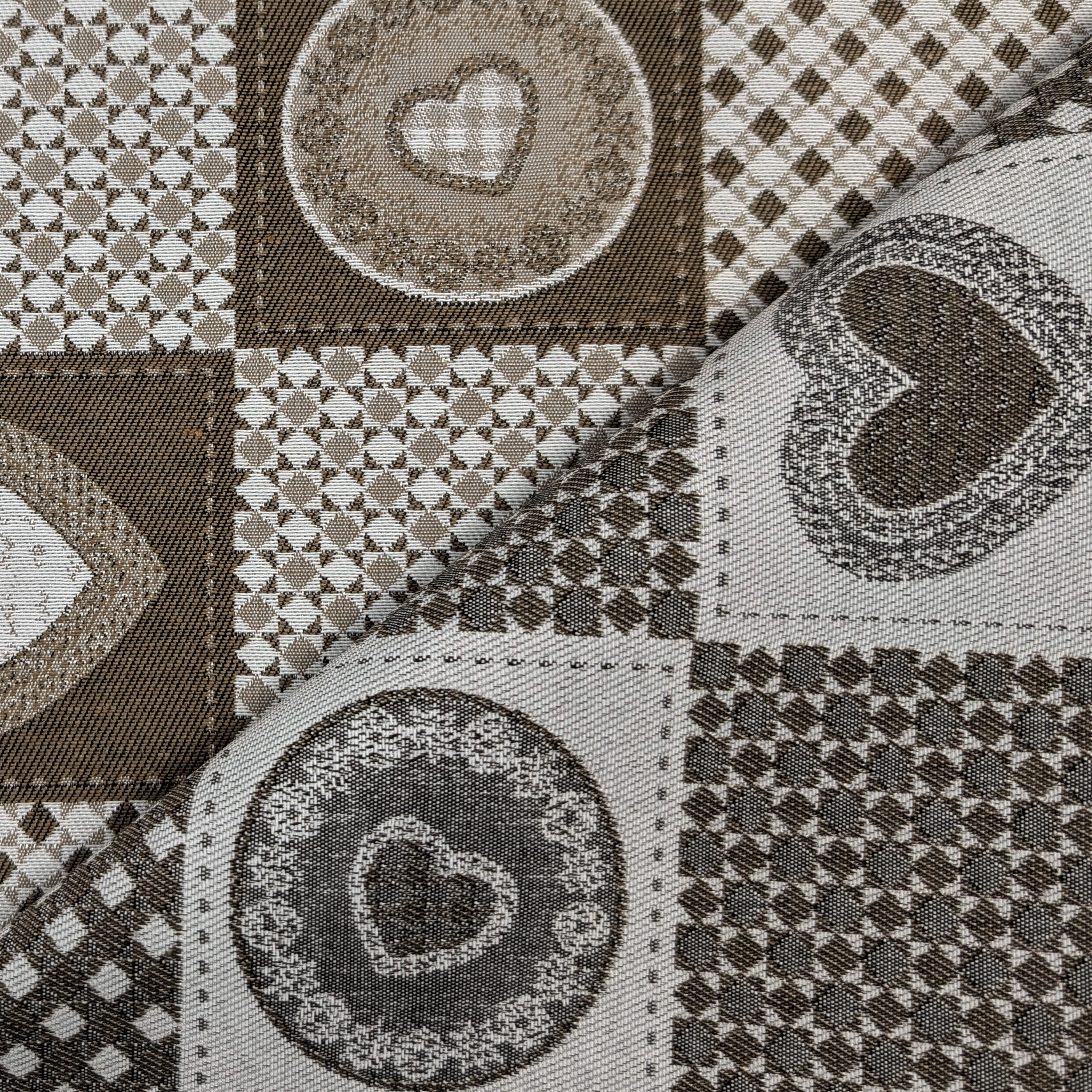 Jacquard Double Fantasia Mattonelle Cuori Tirolesi Image