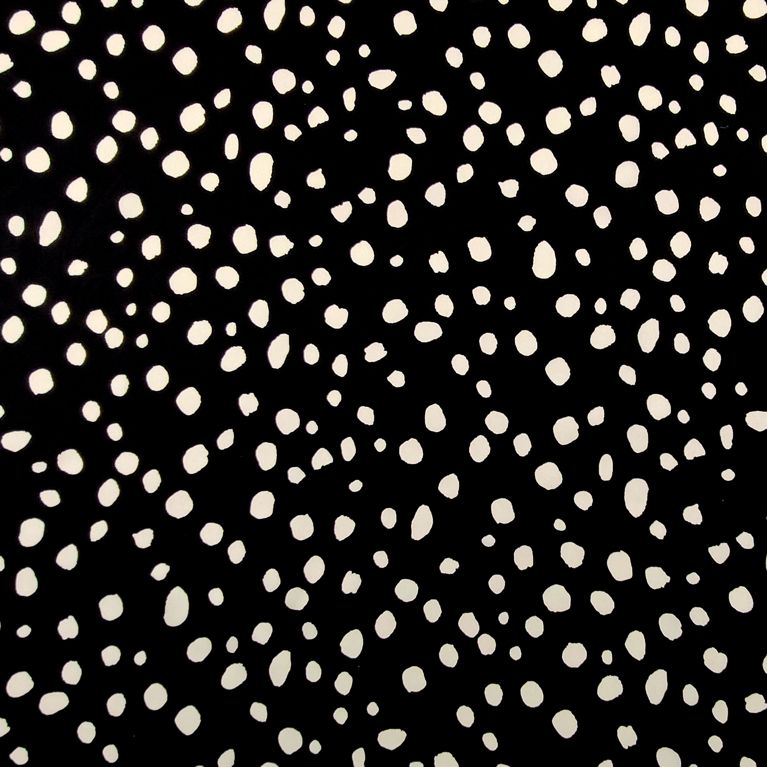 Tessuto Fantasia Forme Irregolari Sfondo Nero
