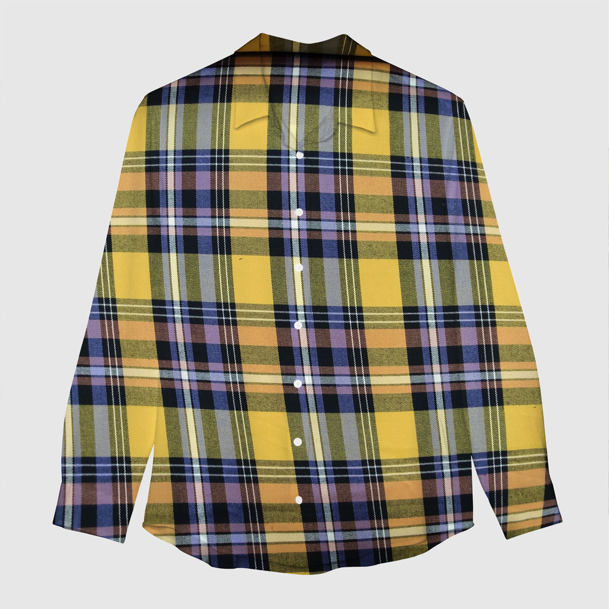 tessuto in tartan scozzese quadri viola giallo