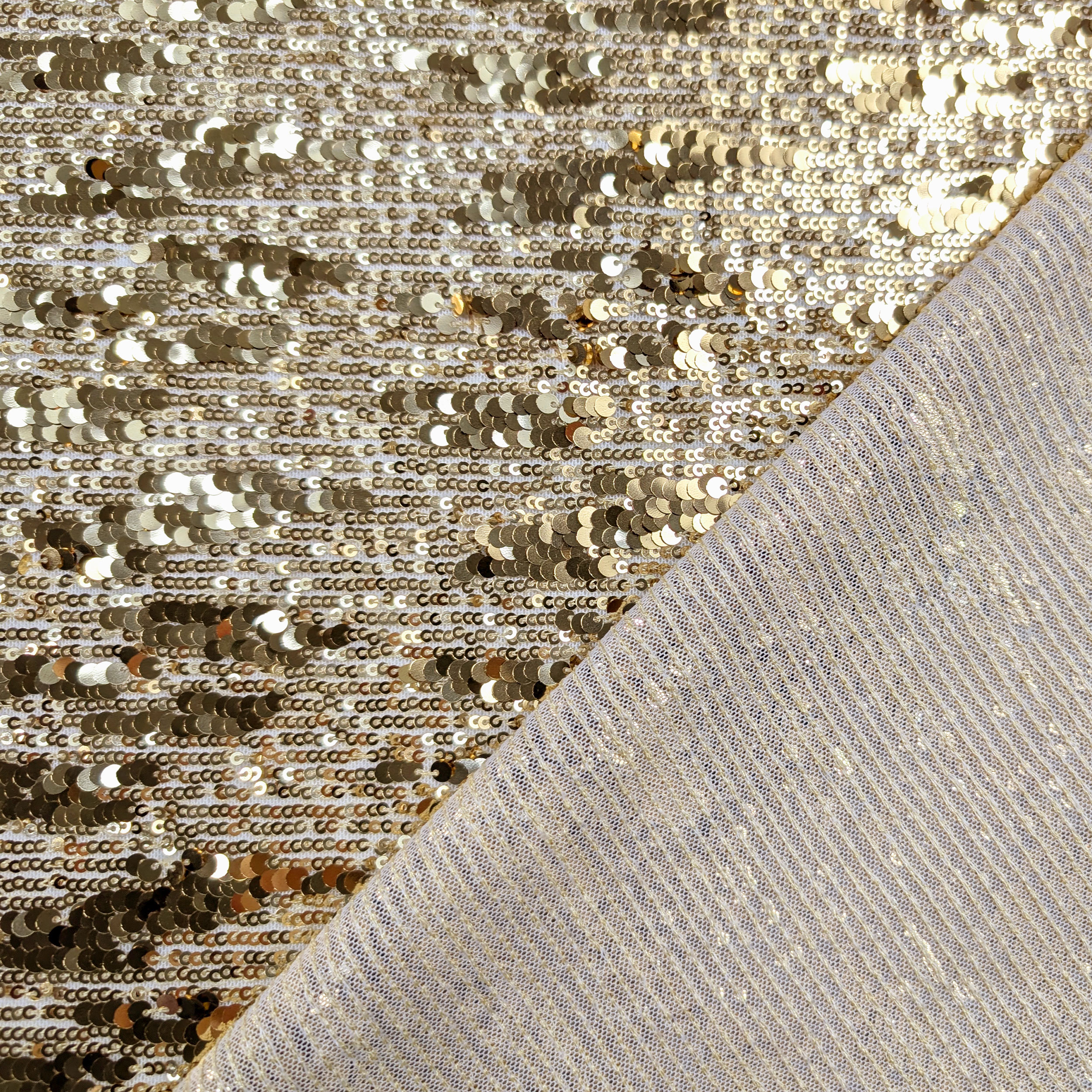 Tessuto Paillettes a Cascata su Tulle Image