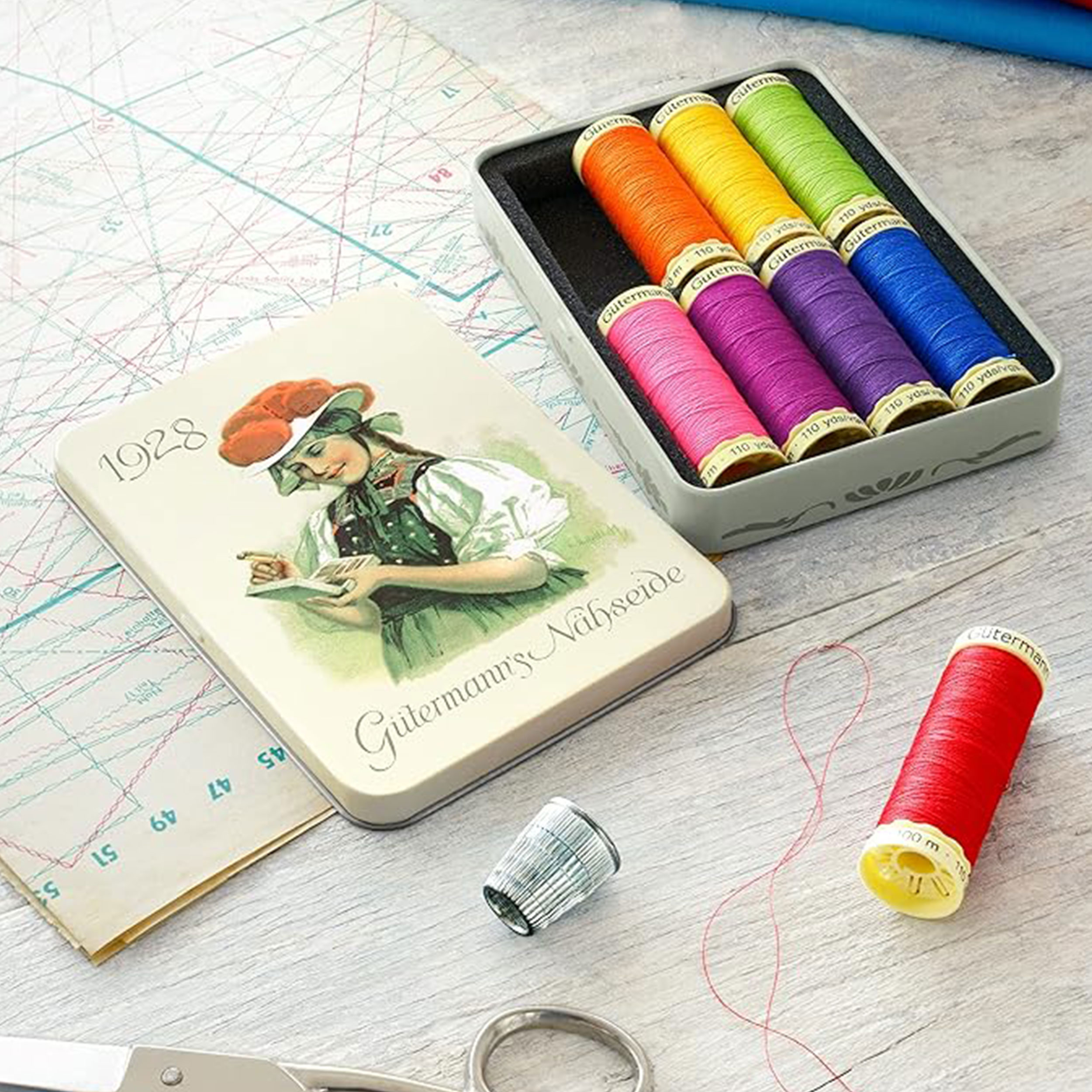 Gutermann Box Nostalgia 1928 Cucitutto 100 m