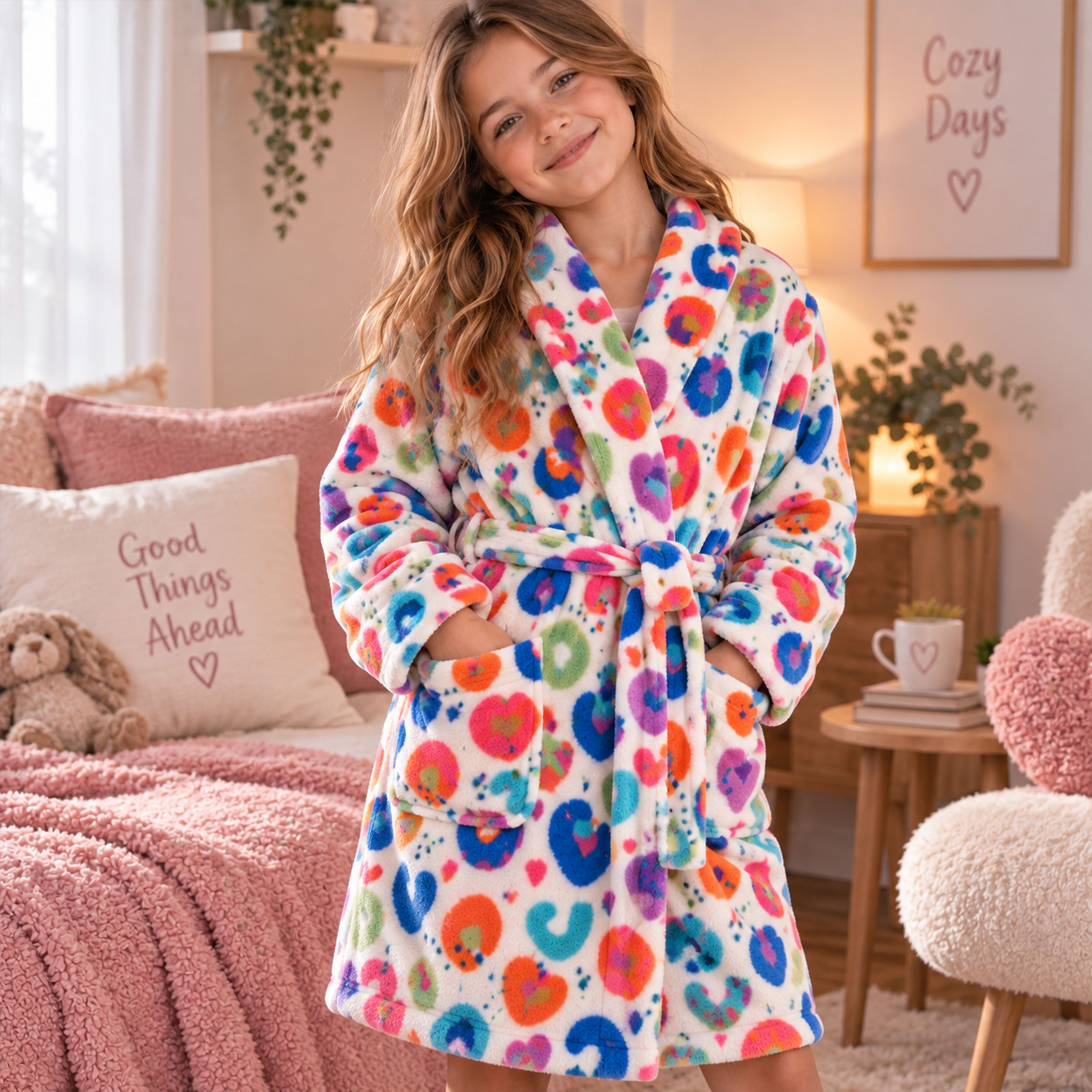 Pile Mano Cachemire Leopardato Fluo Image