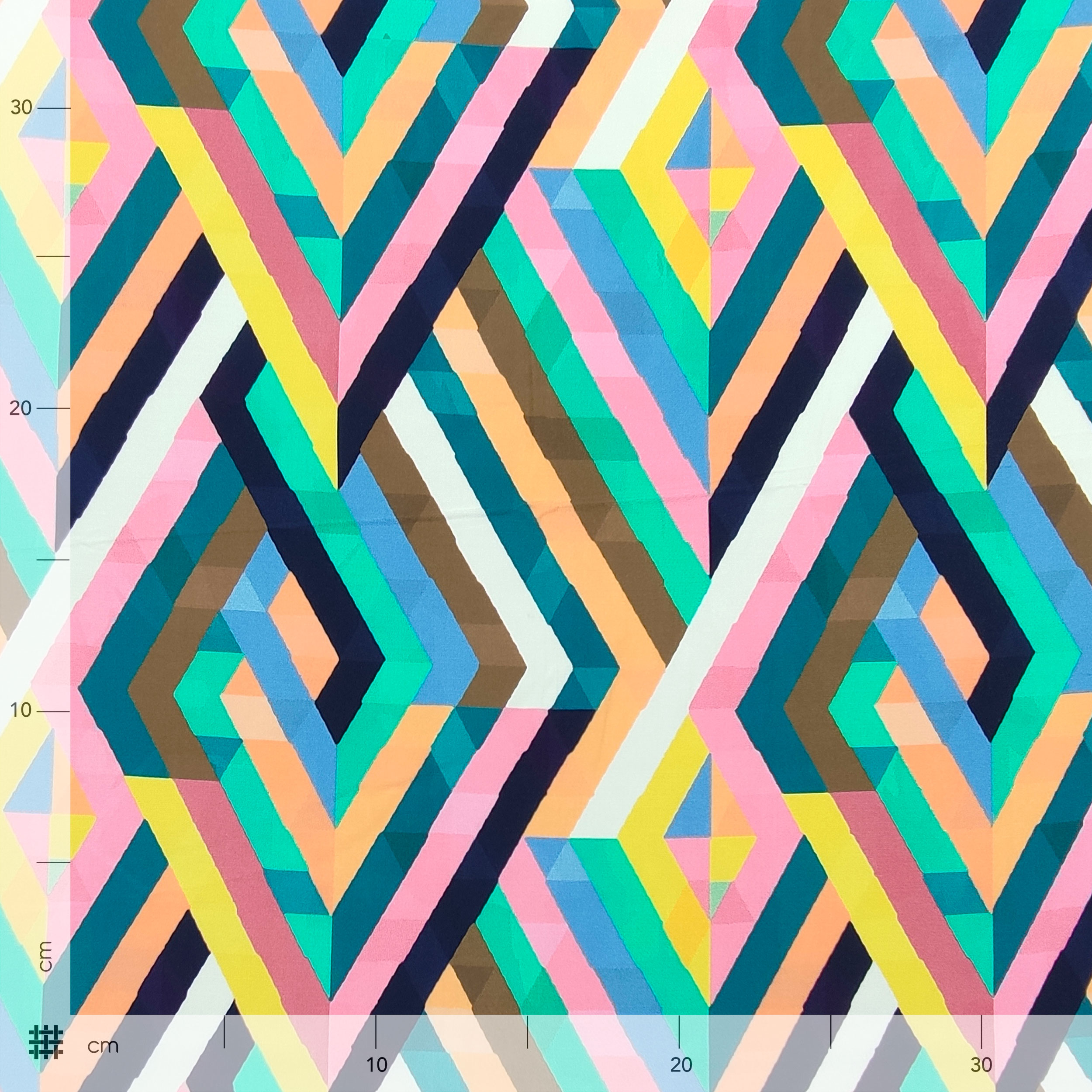 Viscosa Fantasia Geometrica Multicolor