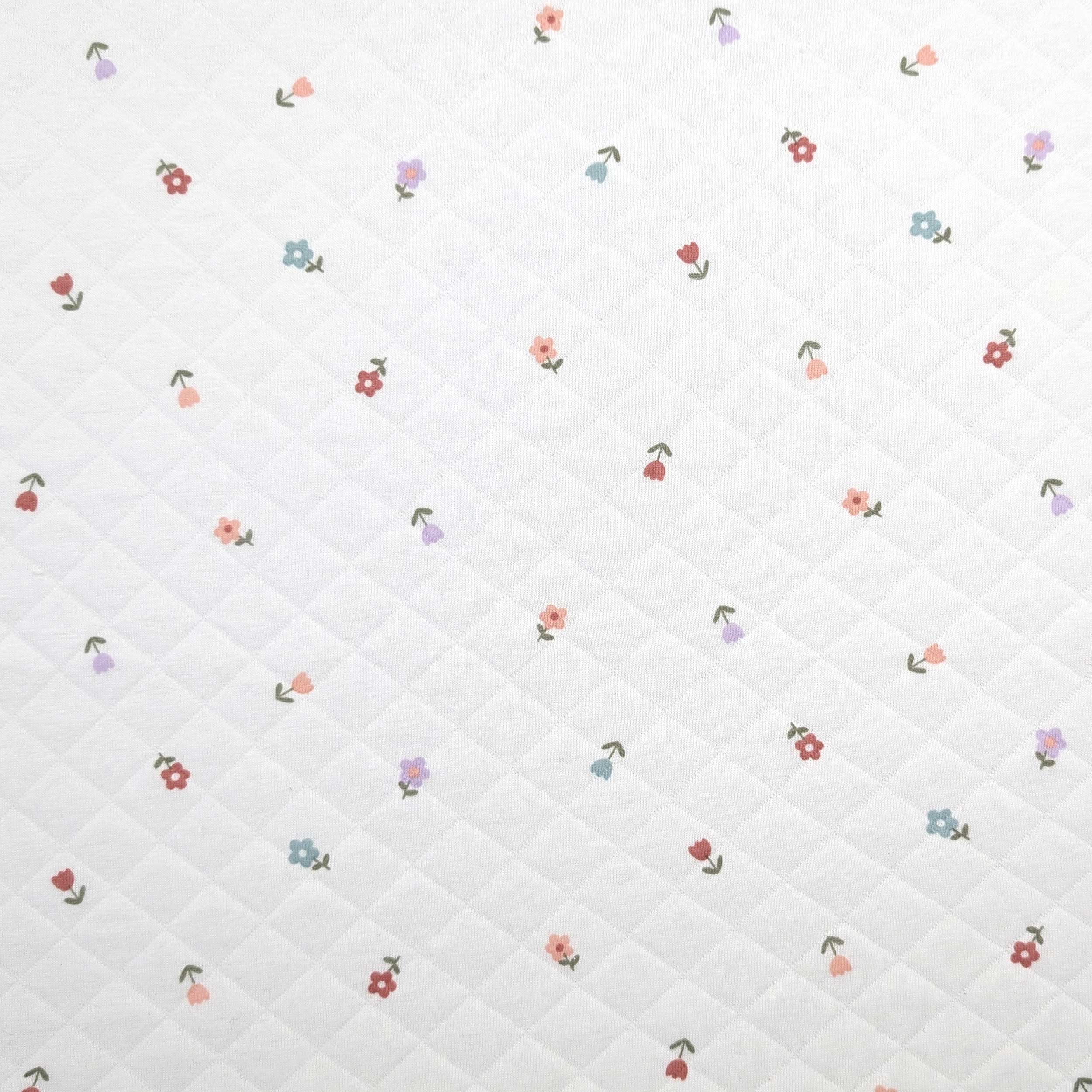 Jersey Trapuntato Fantasia Fiori Image