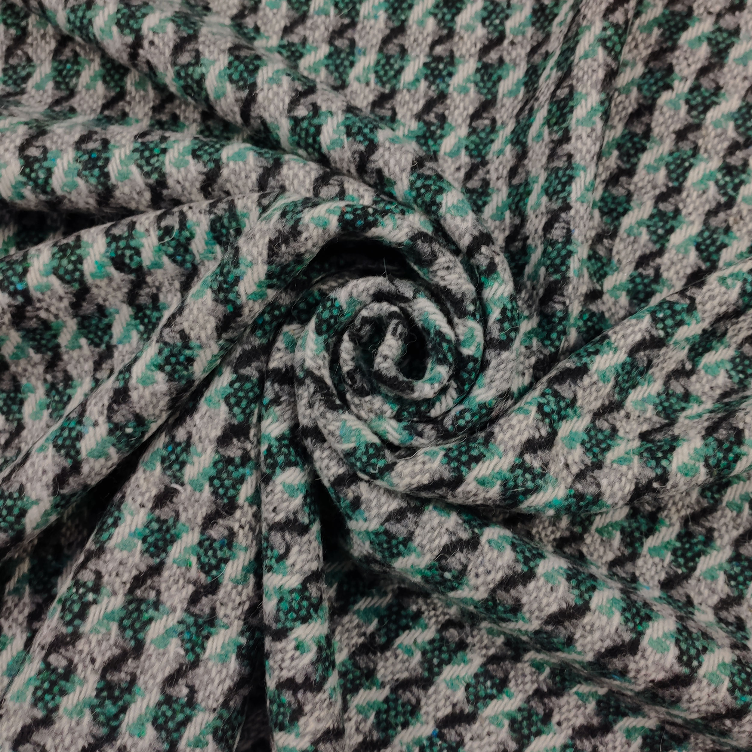 Tessuto Cappotto Righe Verticali Astratte
