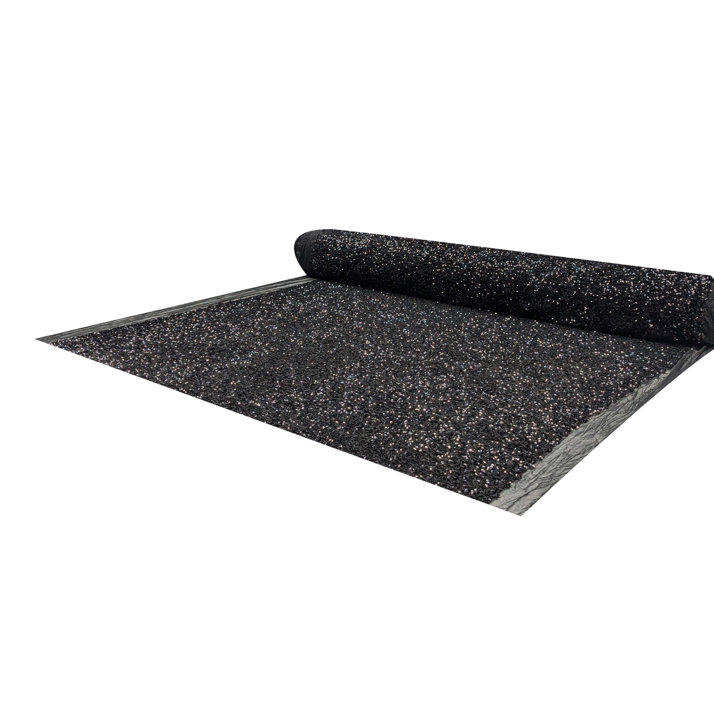 Paillettes su Tulle Elasticizzato Nero Image