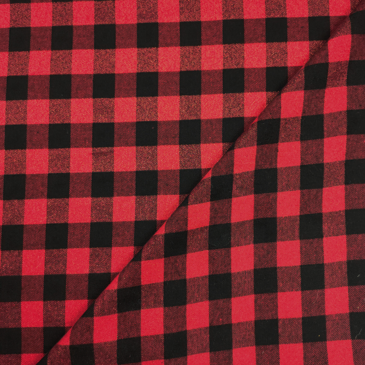 Sciarpa di cotone - Modello dall'India 1 rosso strisce dorato - lurex oro - foulard quadrato