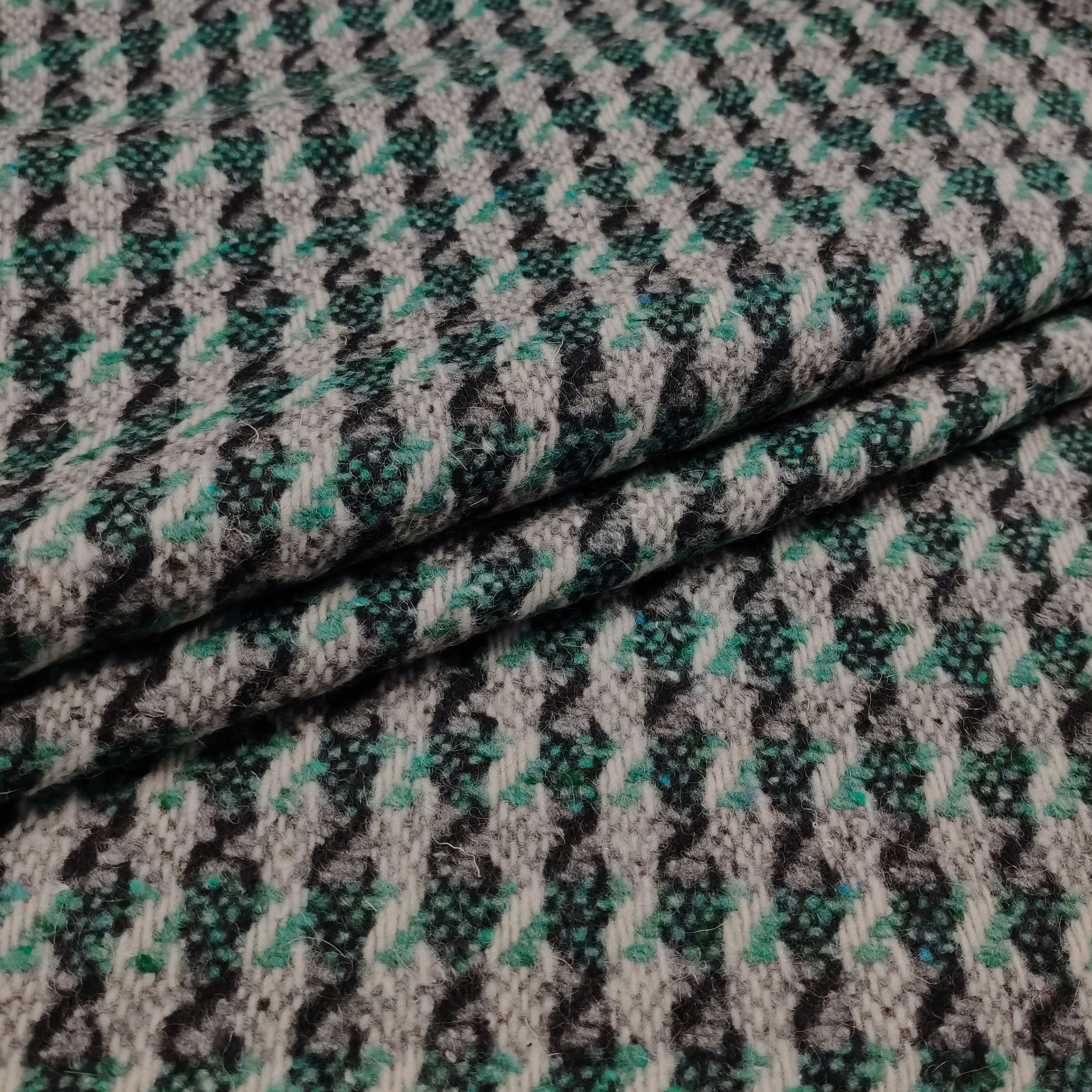 Tessuto Cappotto Righe Verticali Astratte