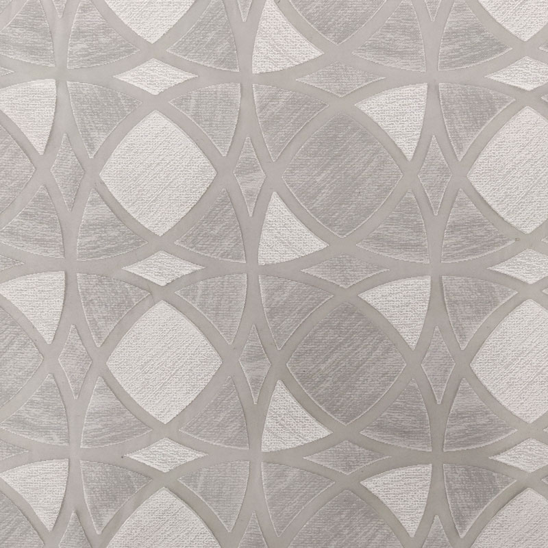 Scampolo Tenda Devorè Geometrico Grigio 145x290 cm Image