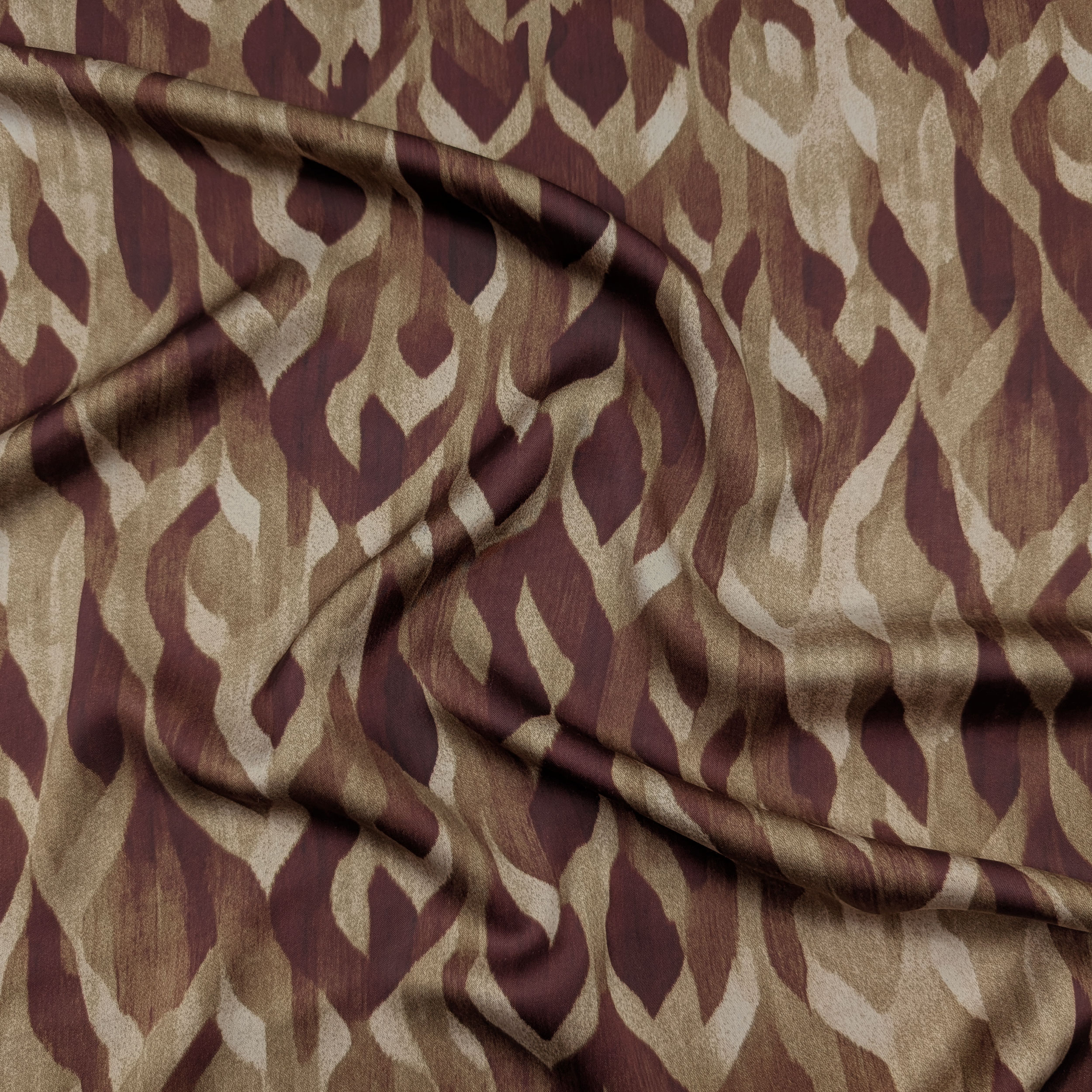 Raso Duchesse Fantasia Astratta Beige Image